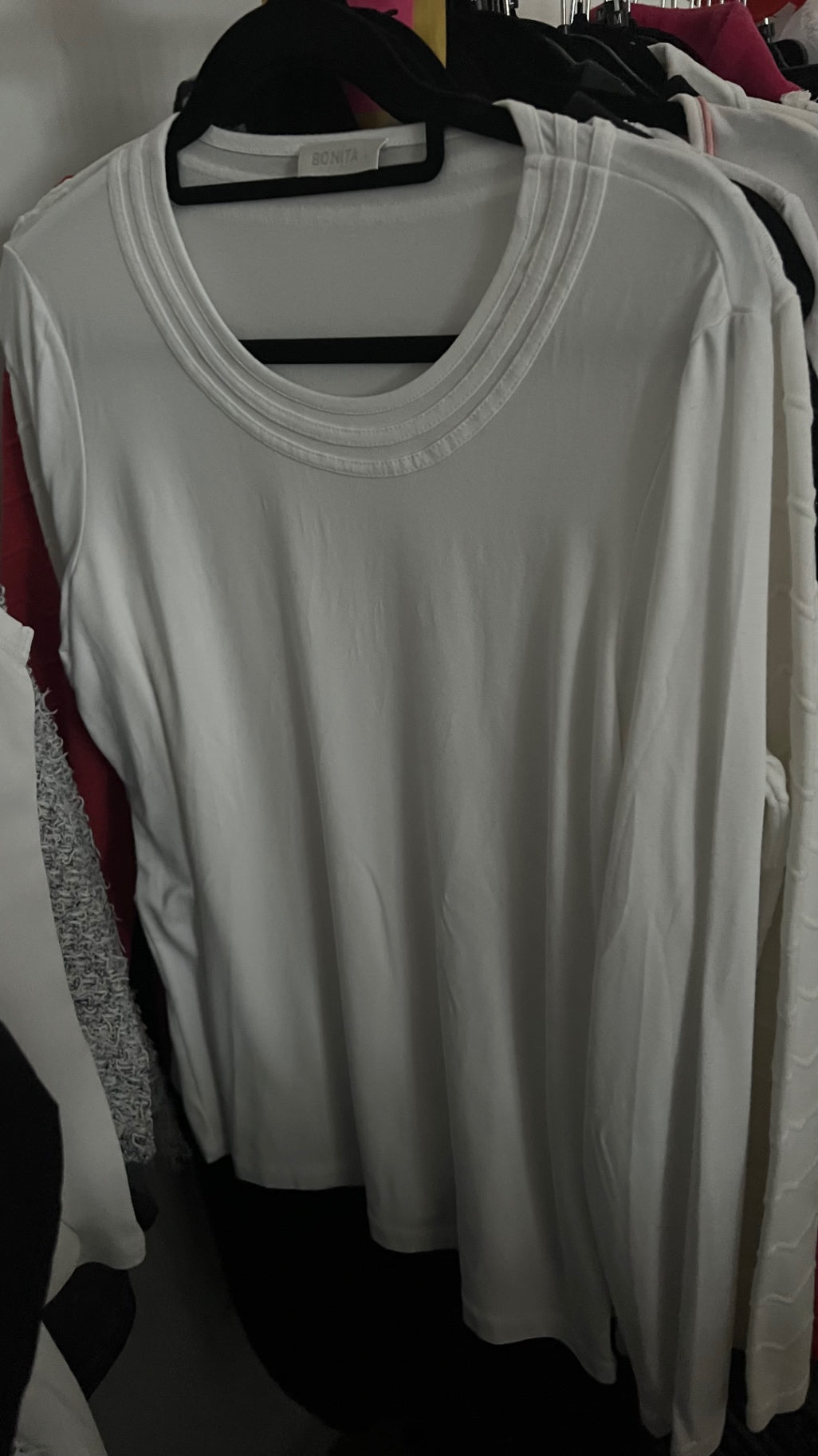 BONITA Langarmshirt Weiß Gr.: XL