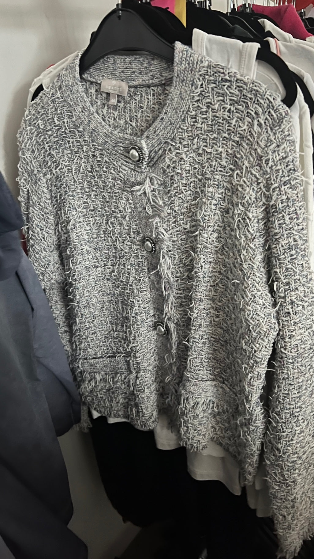 Hearts & More Strickjacke Grau Gr.: XL