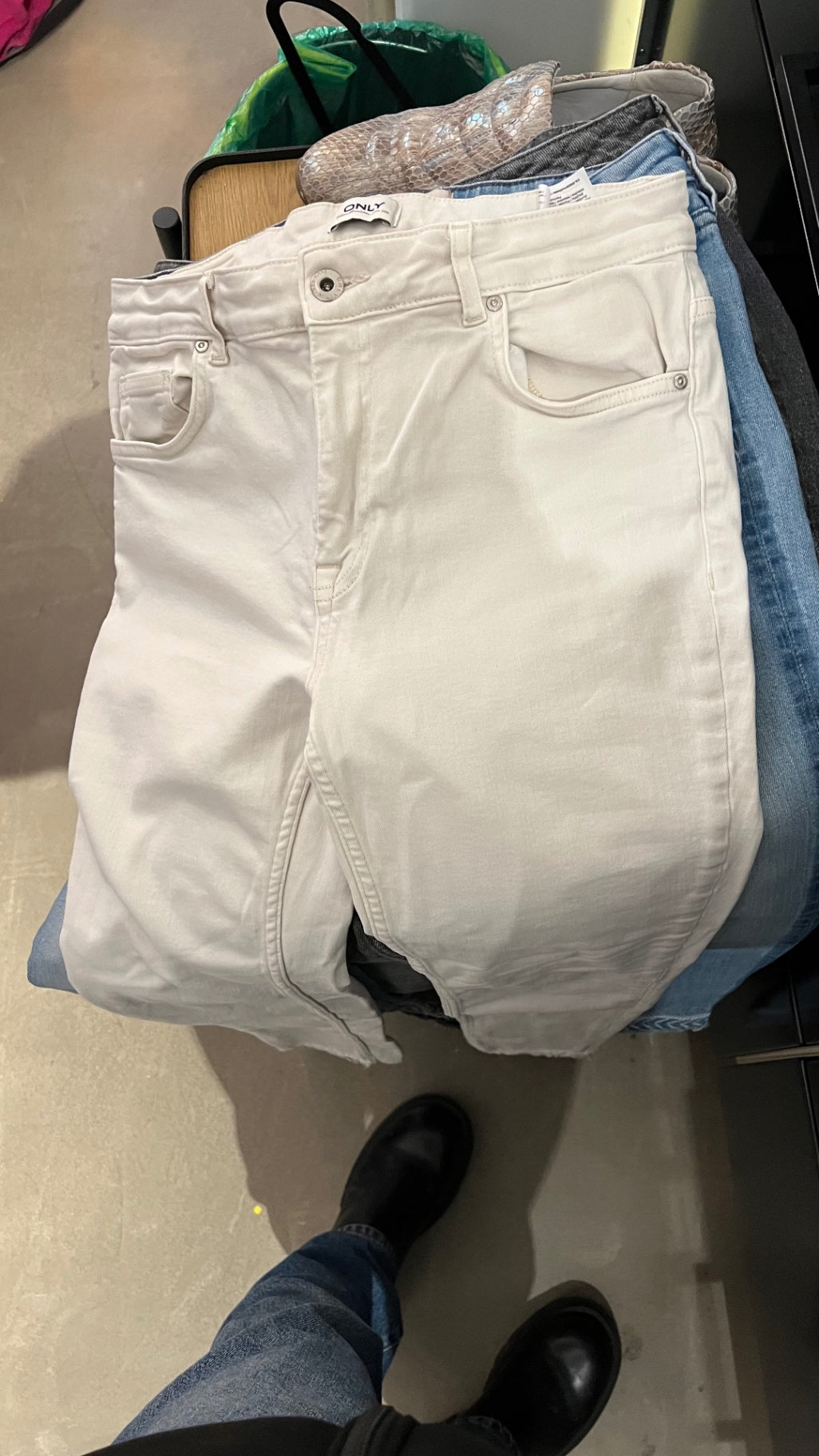 ONLY Jeans Cremeweiß Gr.: XL