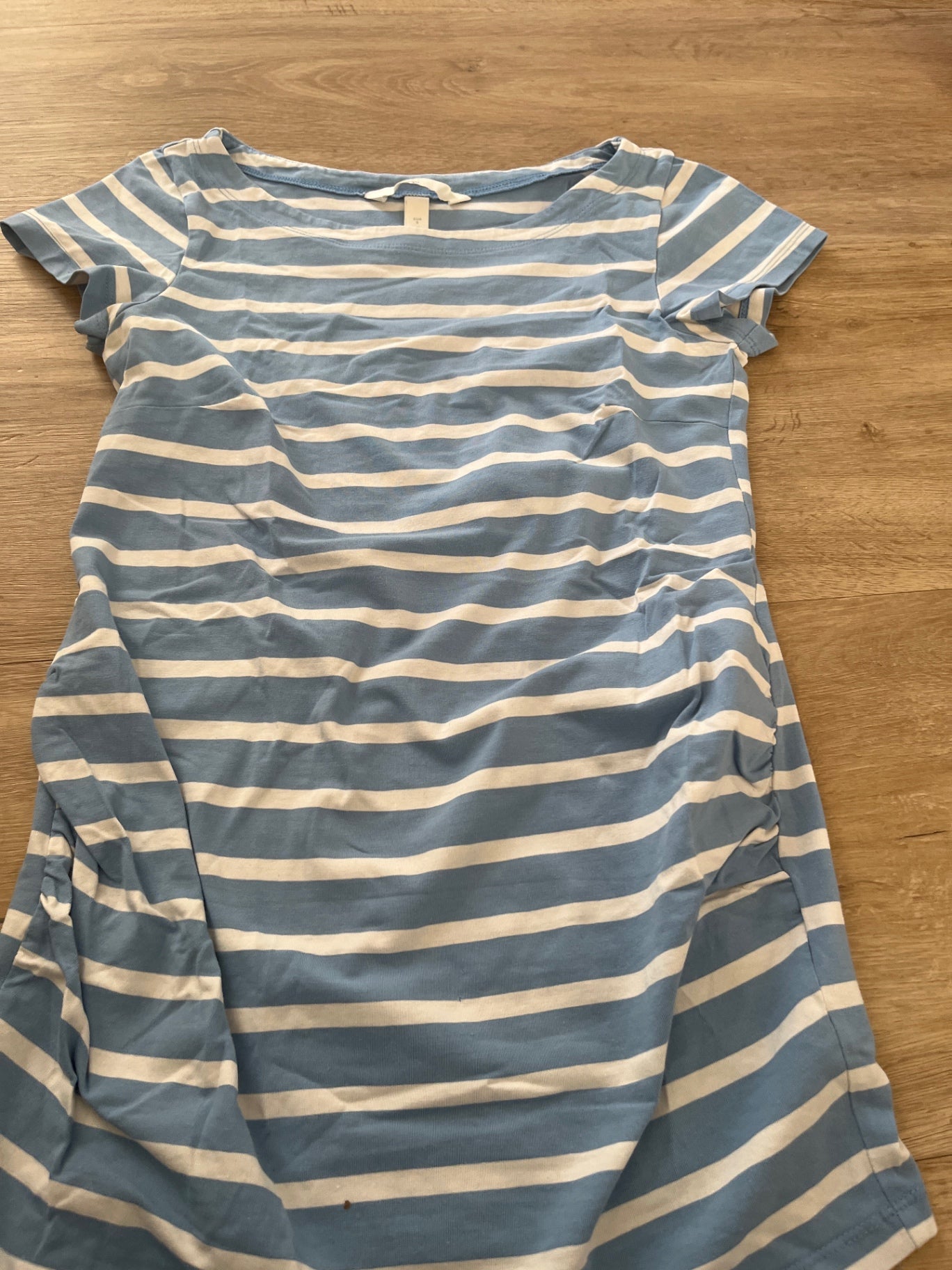 H&M Umstandsshirt Blau Weiß Gr.: S