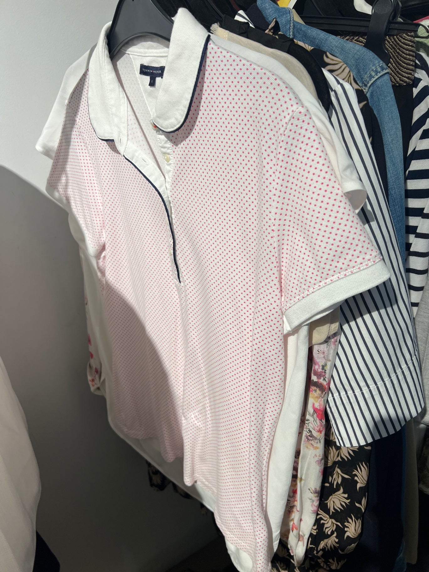 Tommy Hilfiger Polo Shirt Weiß Gr.: L