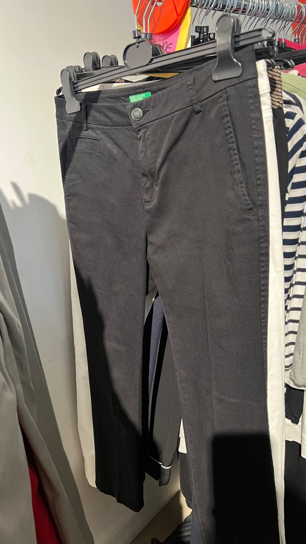 Benetton Hose Schwarz Gr.: M