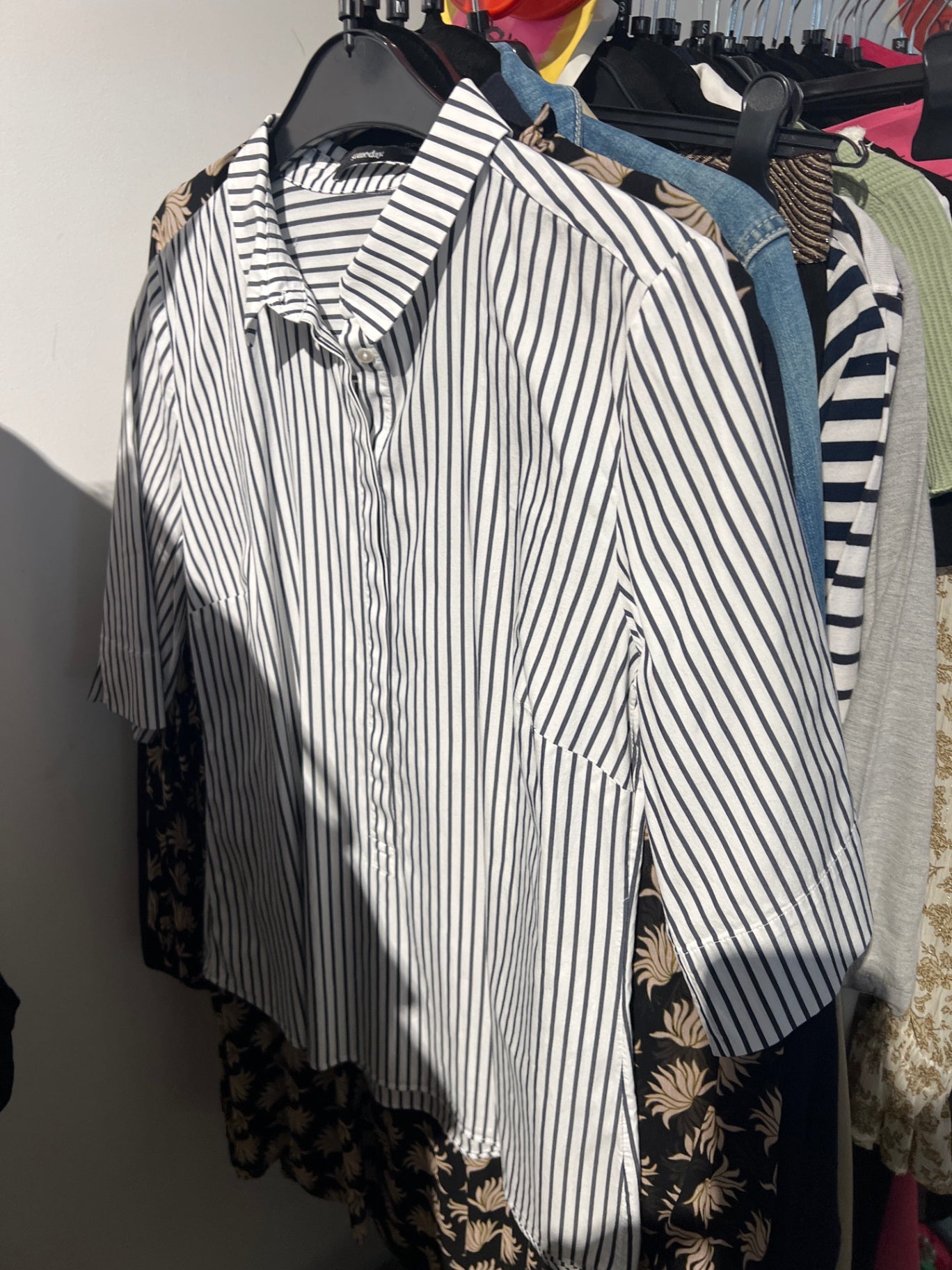 Someday. Bluse Weiß Streifen Gr.: M