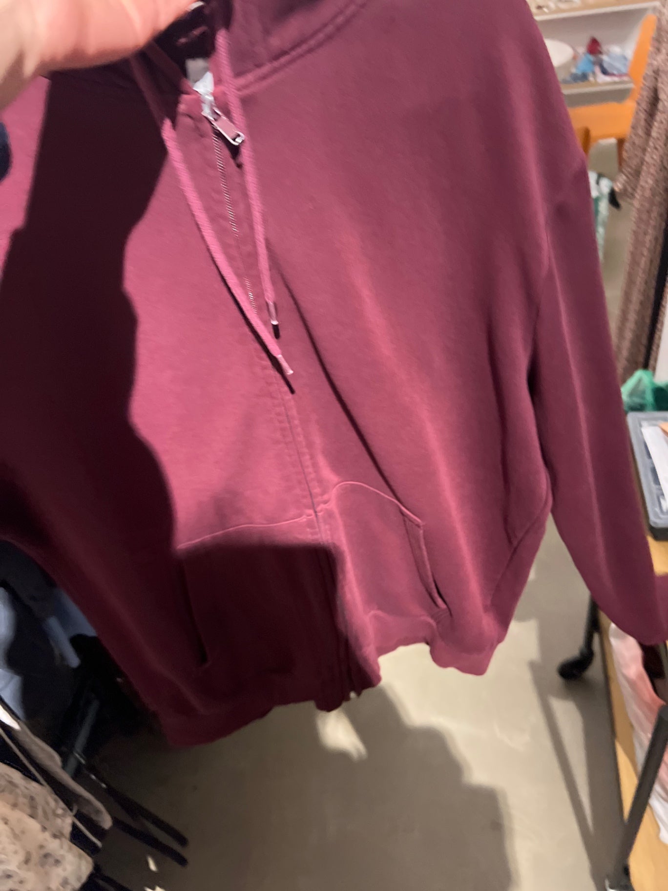 H&M Hoodie Bordeauxrot Gr.: L