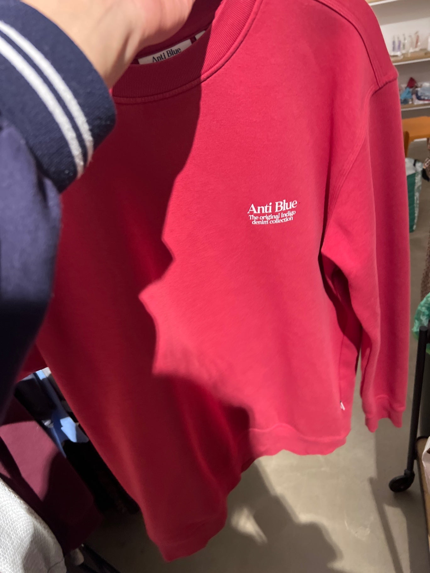 Anti Blue Pullover Rot Gr.: M