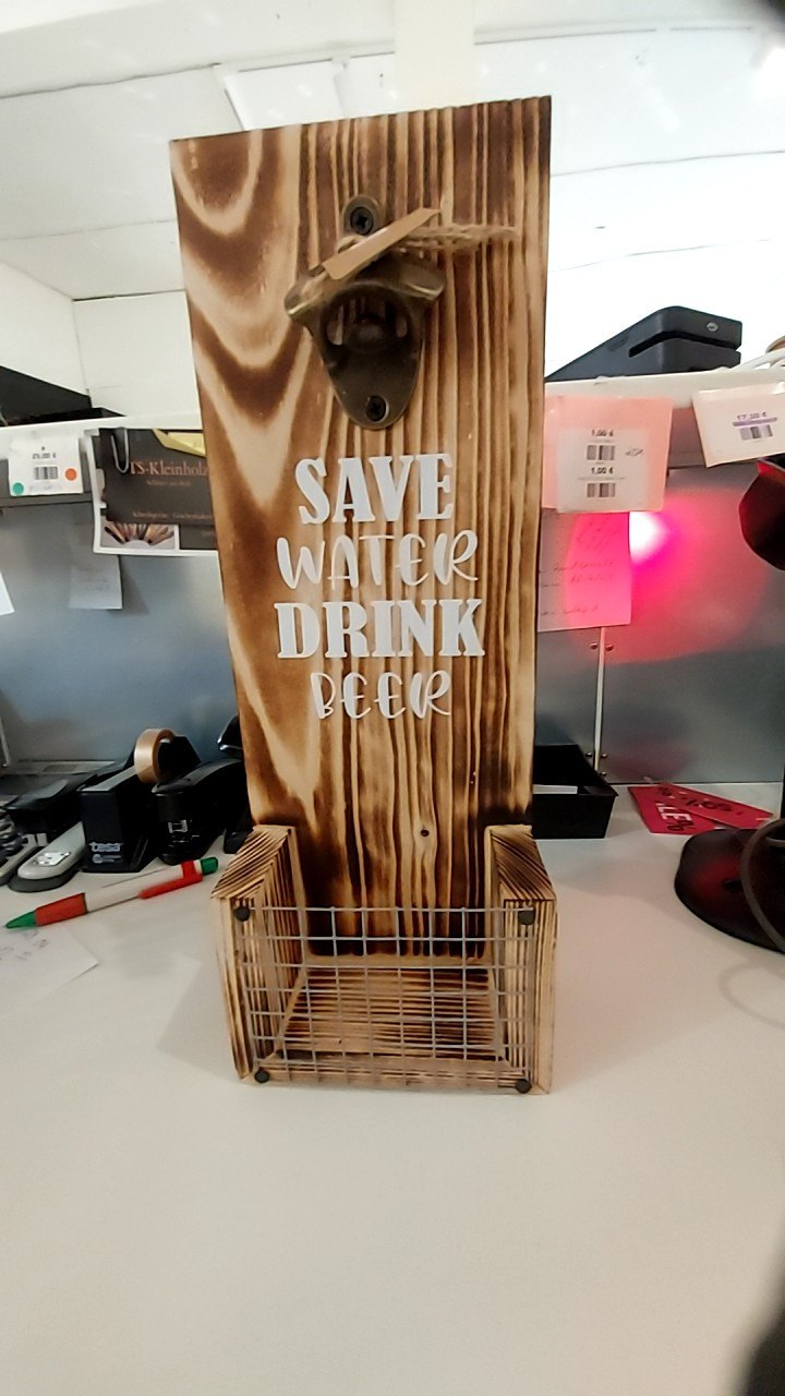 EINZELSTÜCK Wandflaschenöffner groß Save