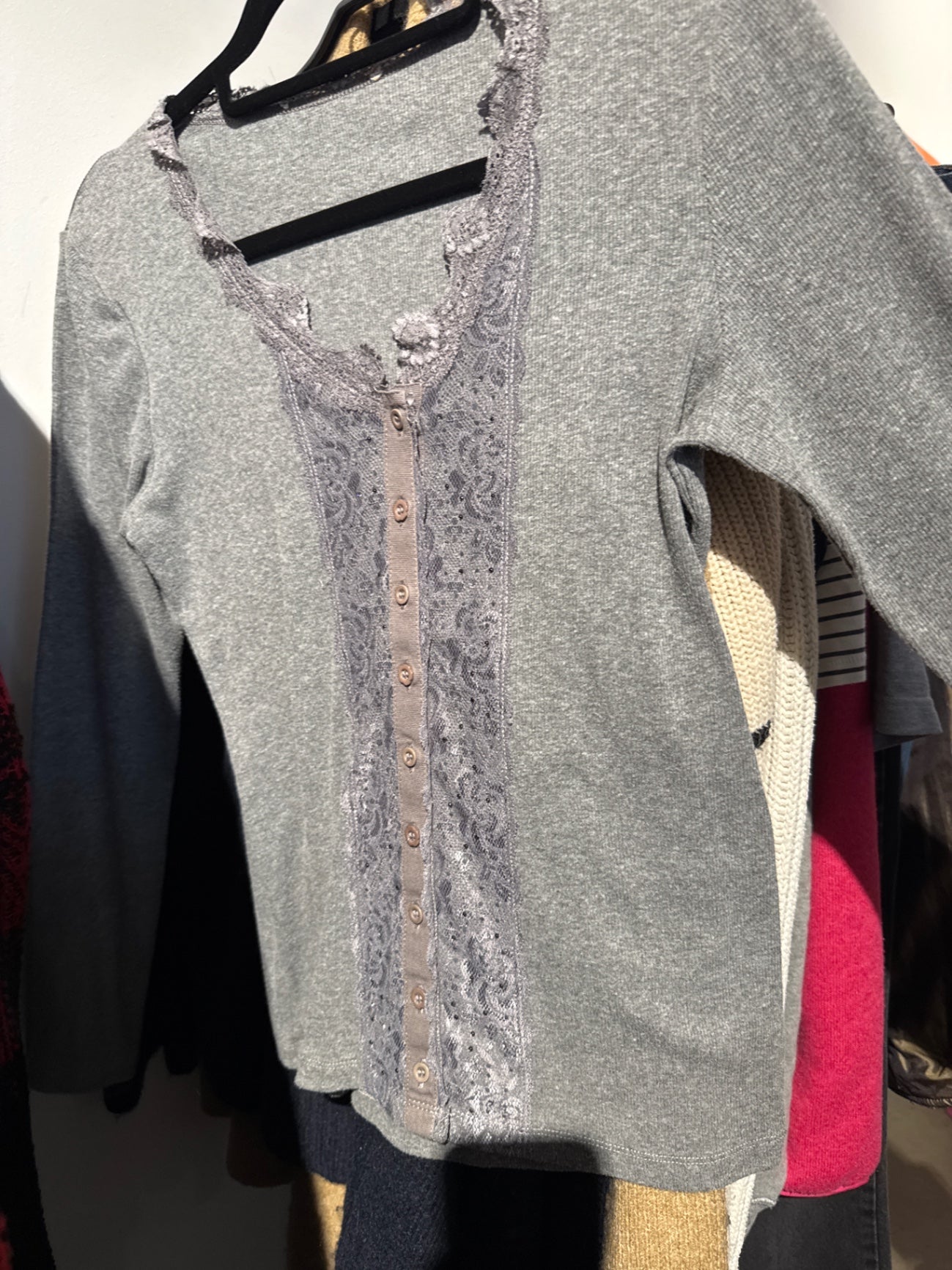 Langsrmshirt Grau Gr.: S