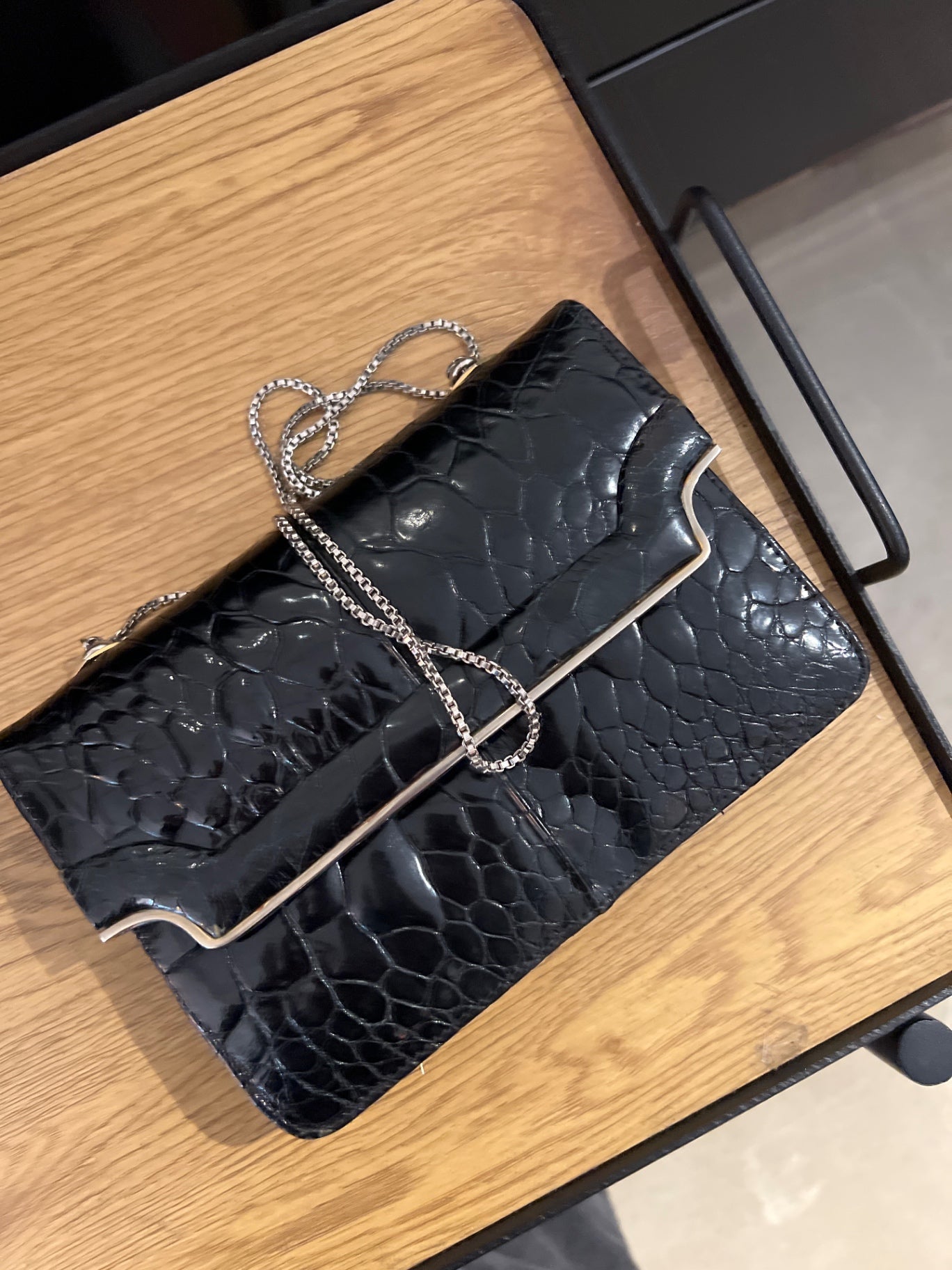 TRUE VINTAGE! Handtasche Schwarz