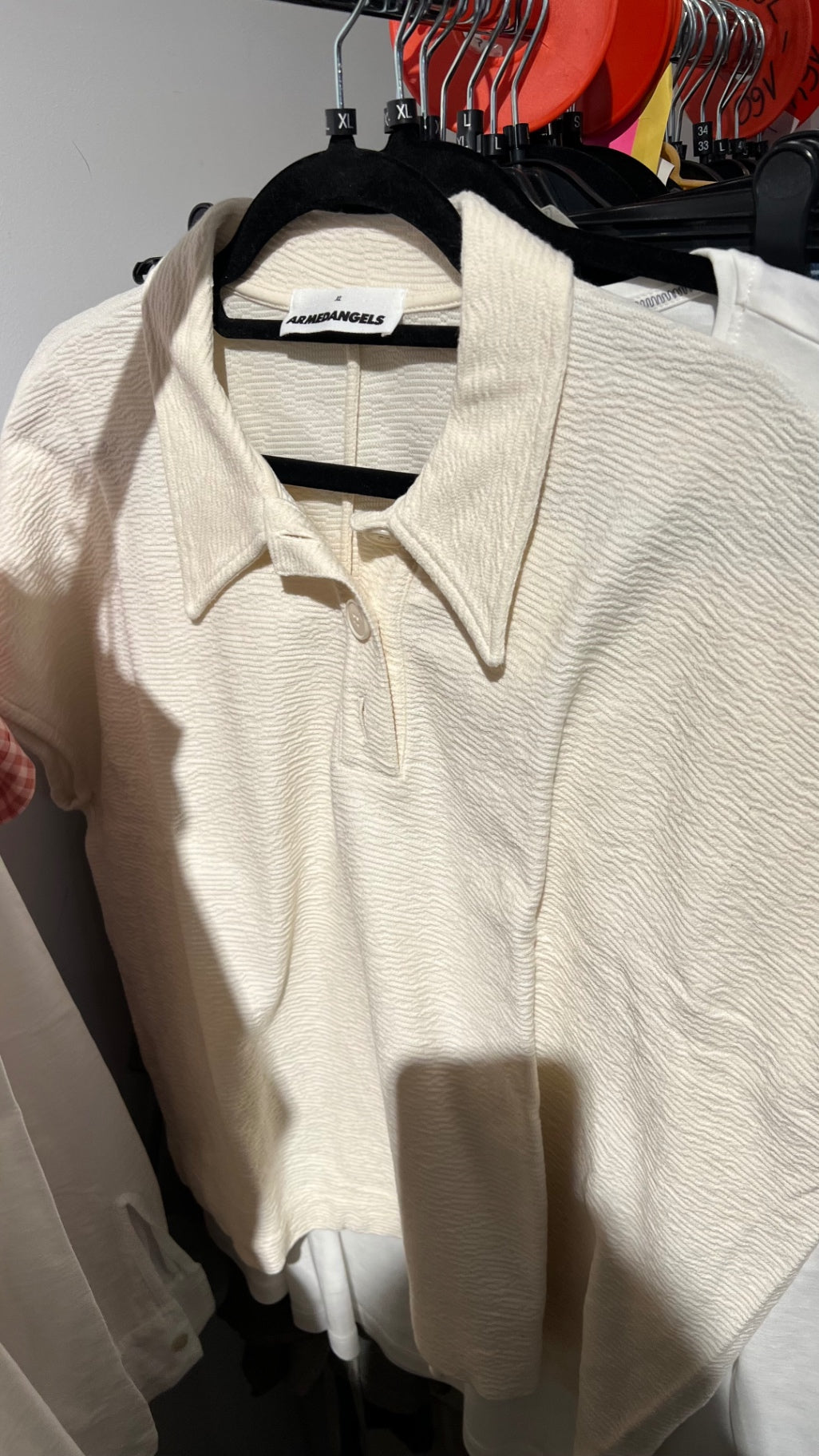 ARMEDANGELS Bluse Cremeweiß Gr.: L
