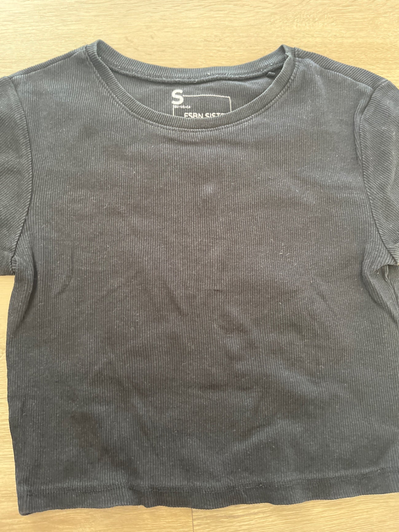 FSBN SISTER Cropped Shirt Schwarz S