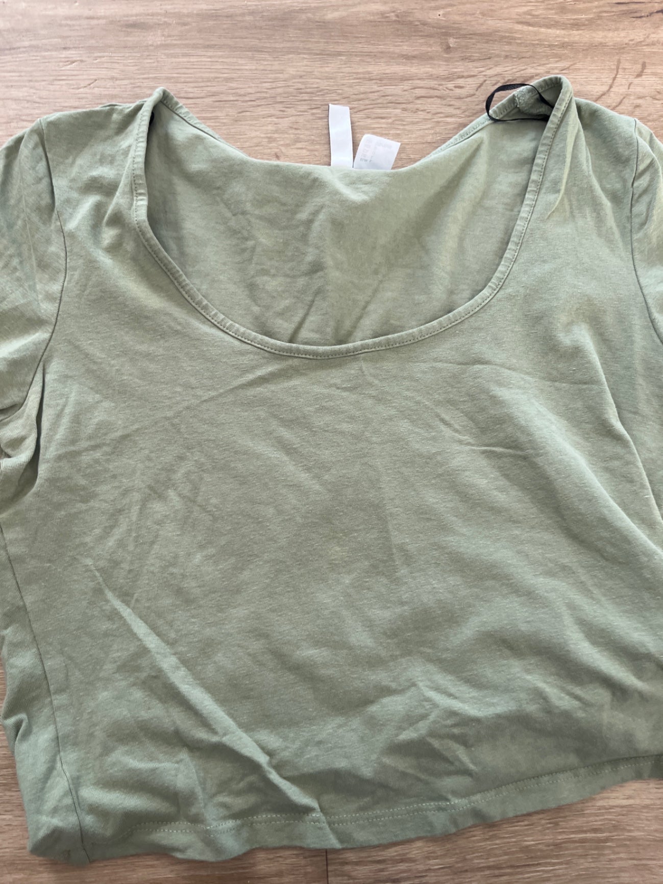 DIVIDED Cropped Shirt Hellgrün Gr.: L