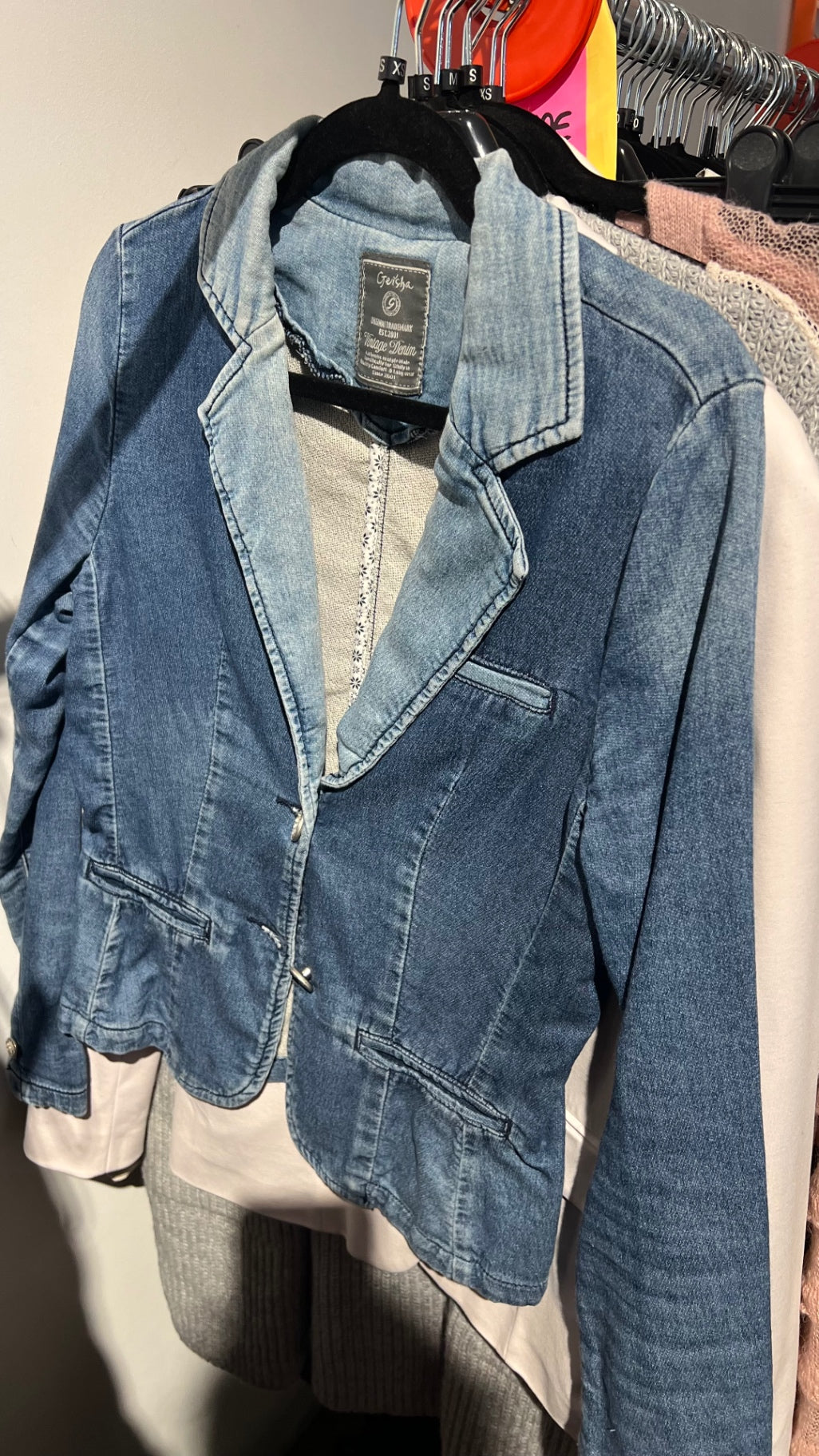 Geisha Jeansjacke Blau Gr.: XS