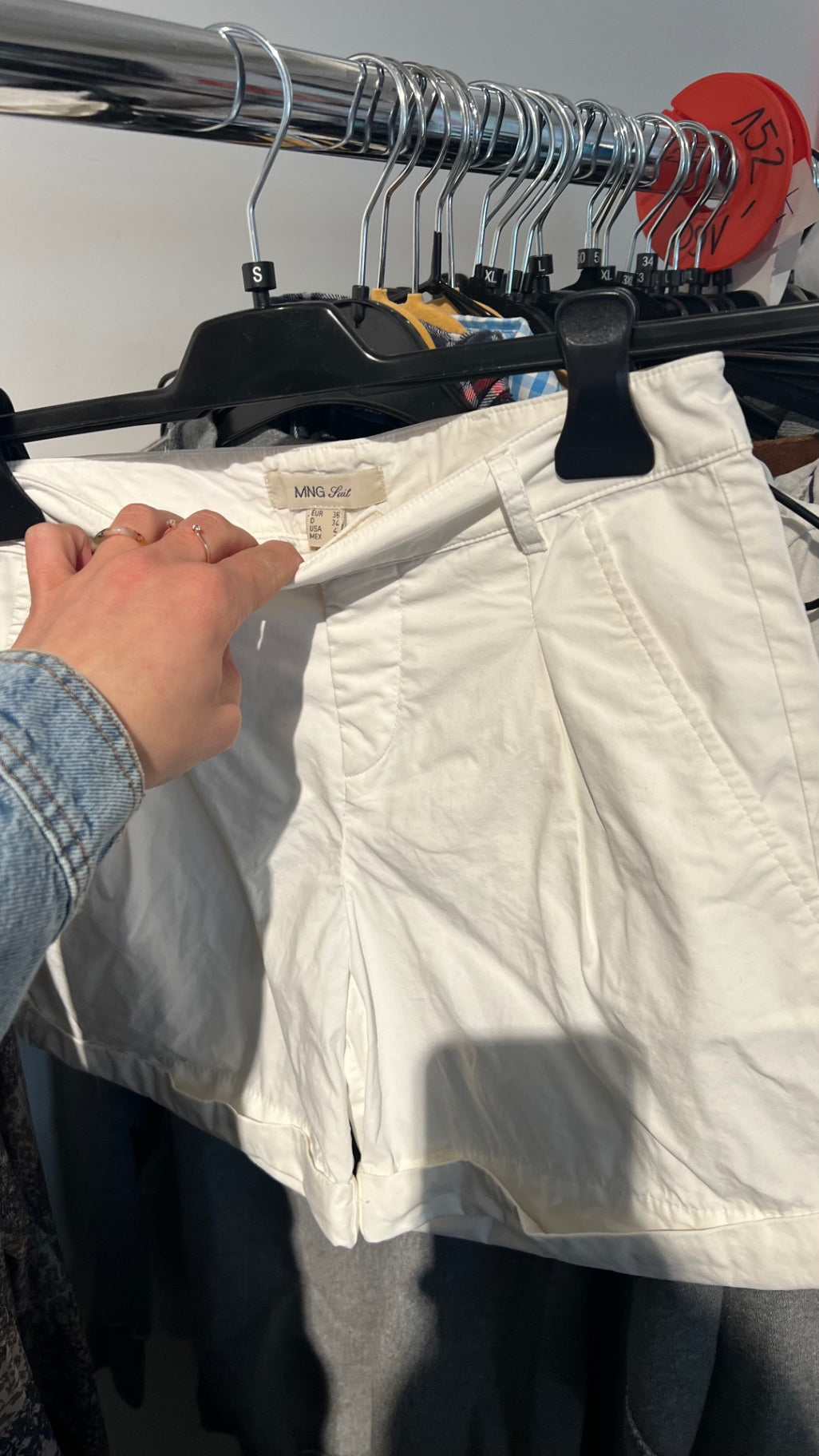 MNG Suit Shorts Weiß Gr.: S