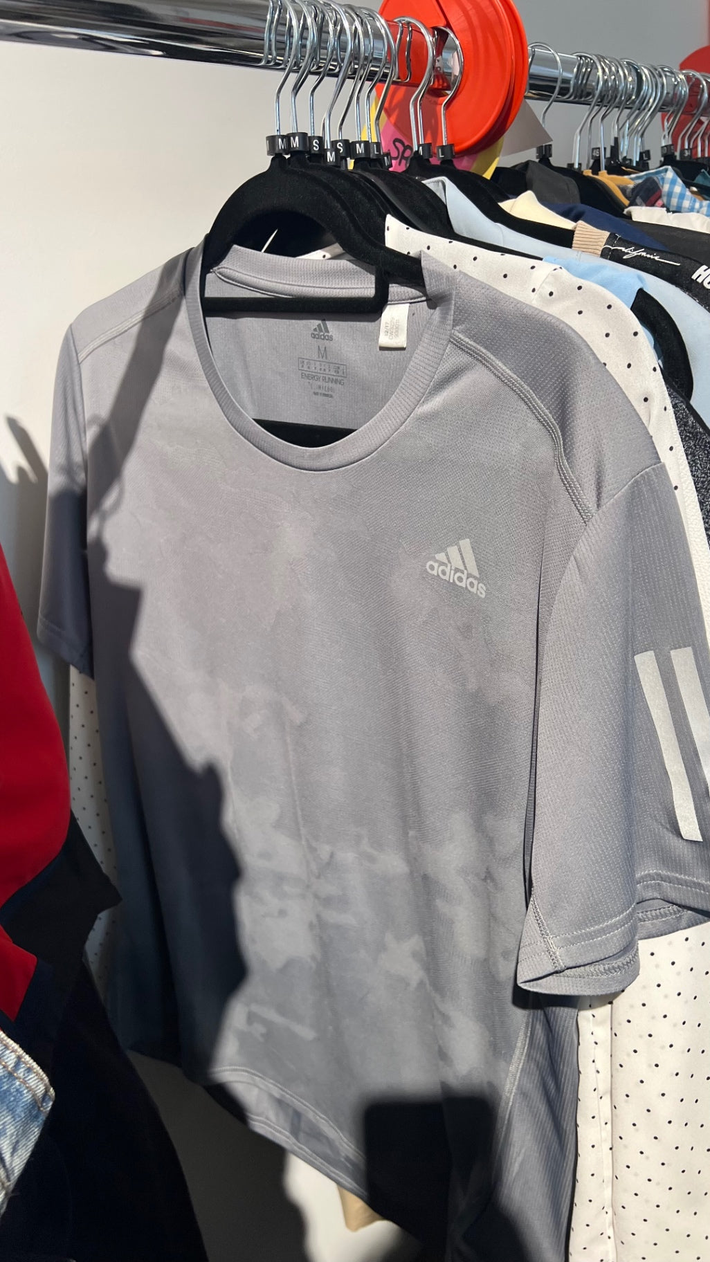 adidas T-Shirt Grau Gr.: M