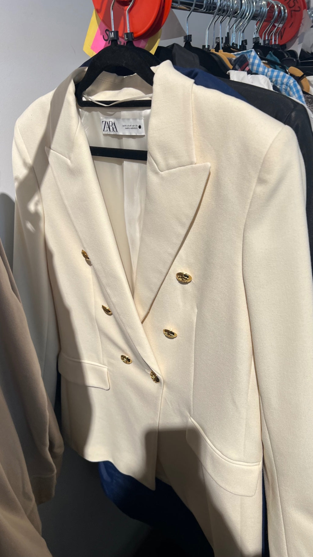 ZARA Blazer Elfenbein Gr.: M