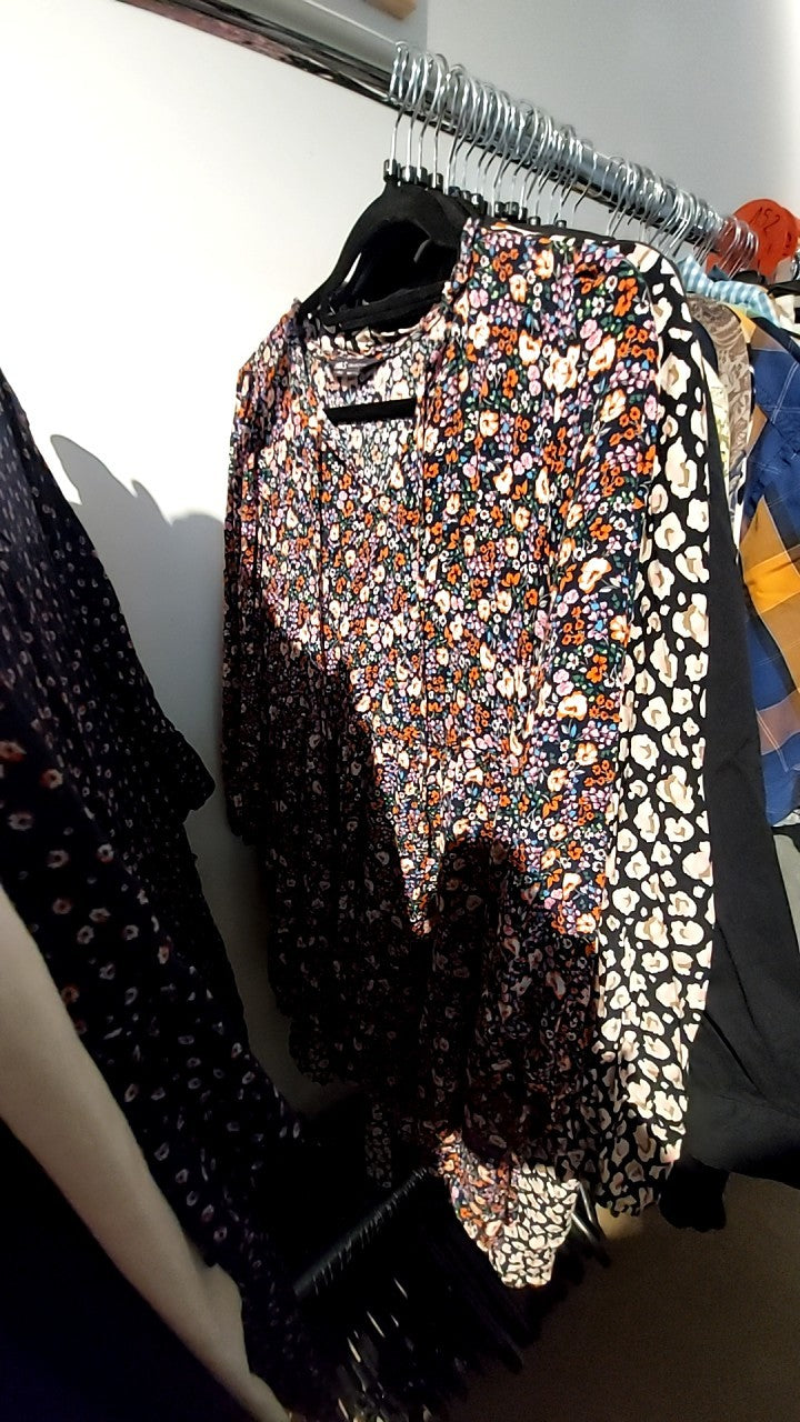 MS Collection Kleid Mehrfarbig Blumen Gr.: L