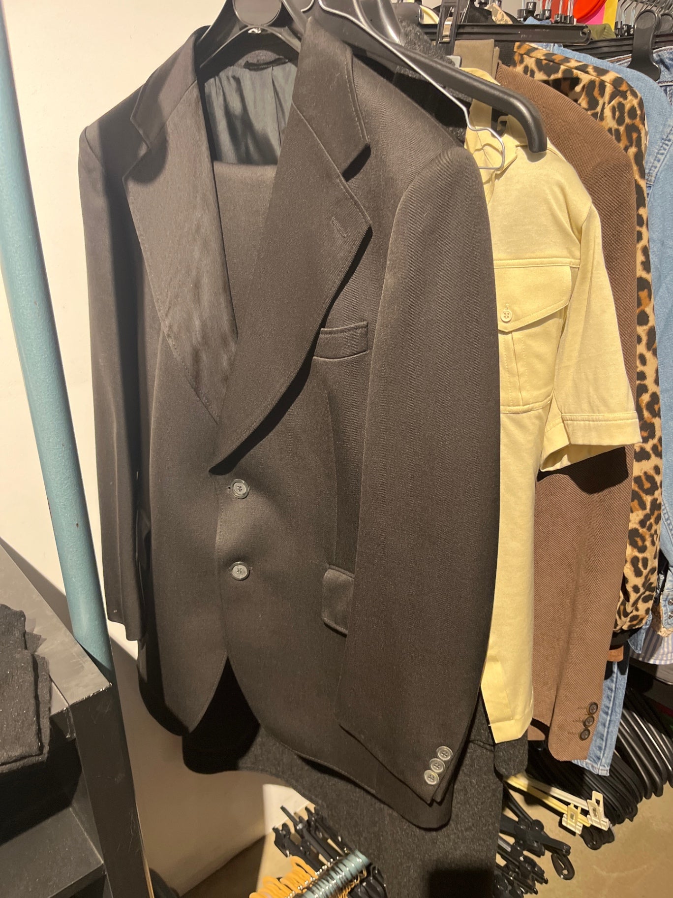 Anzug Schwarz Hose+Jackett Gr.: L
