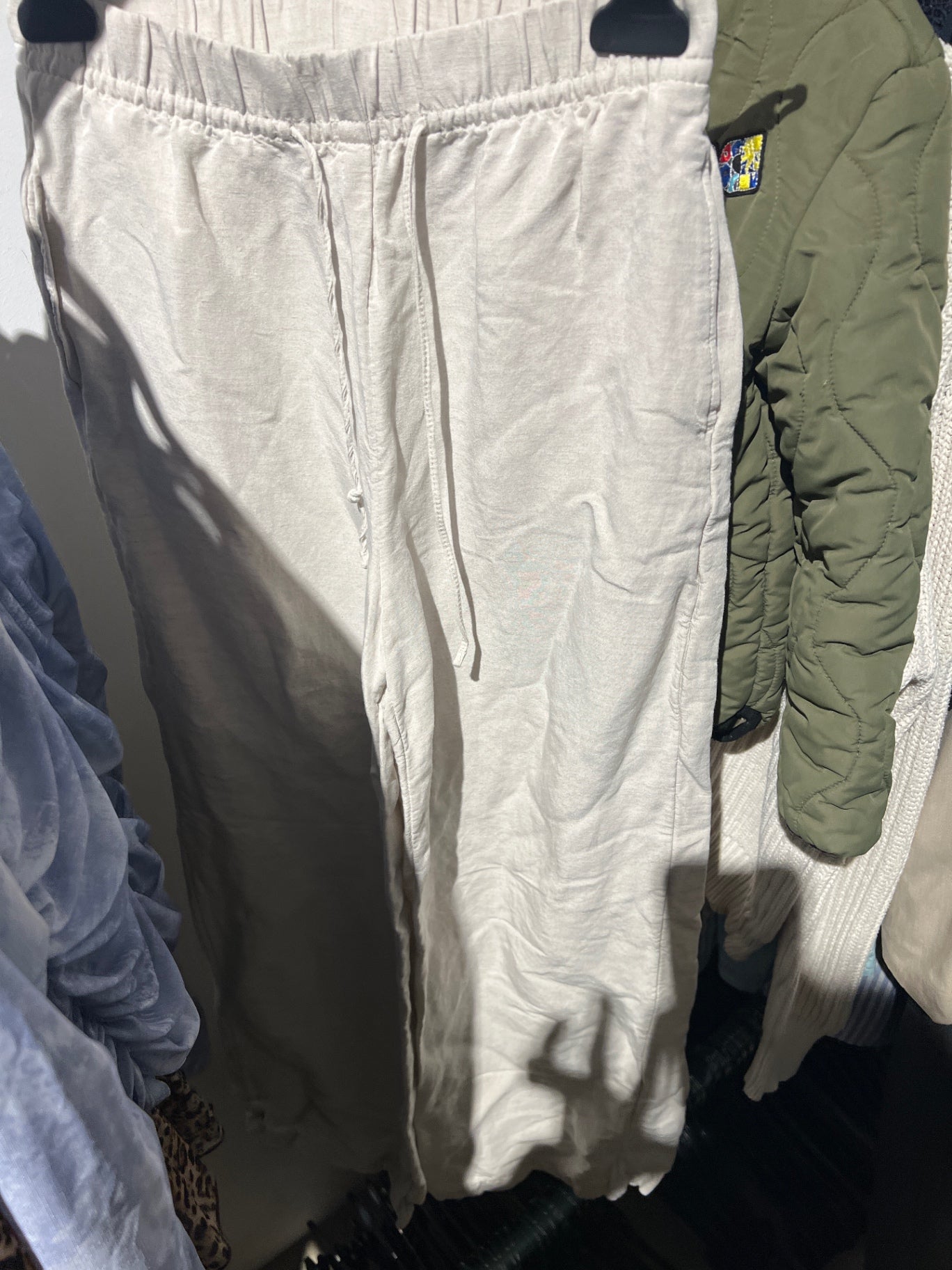 H&M Leinen Hose Beige Gr.: XS