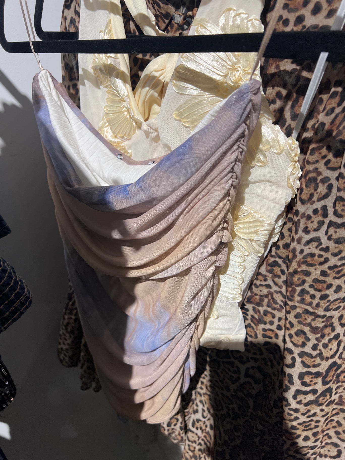 Top Beige, Grau, Blau Gr.: S