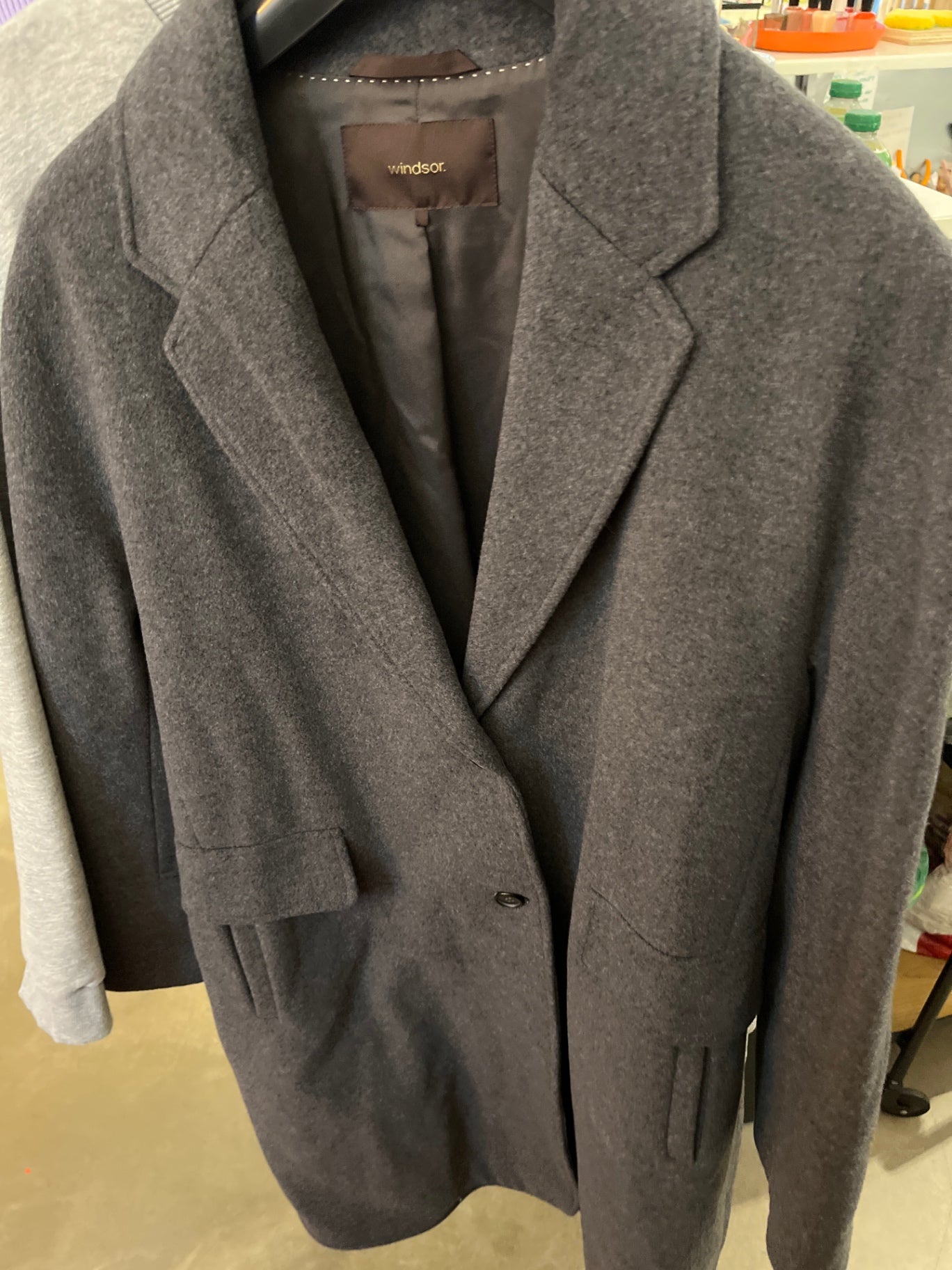 Windsor Mantel Grau Gr.: L