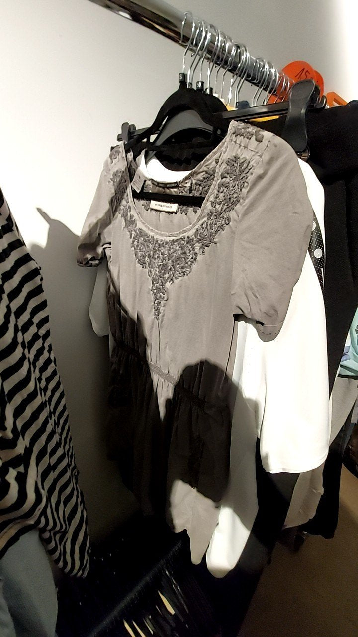 Maison Scotch Kleid Grau Gr.: S