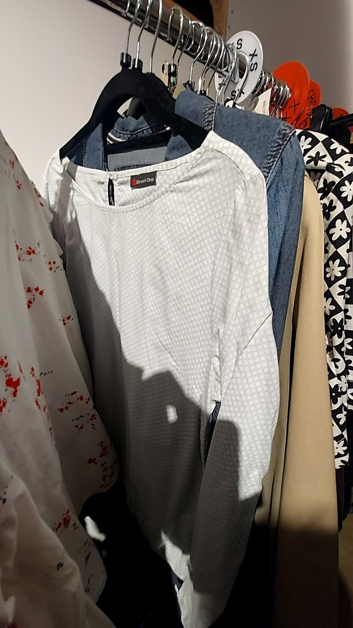 Street One Bluse Weiß/Mint Gr.: S