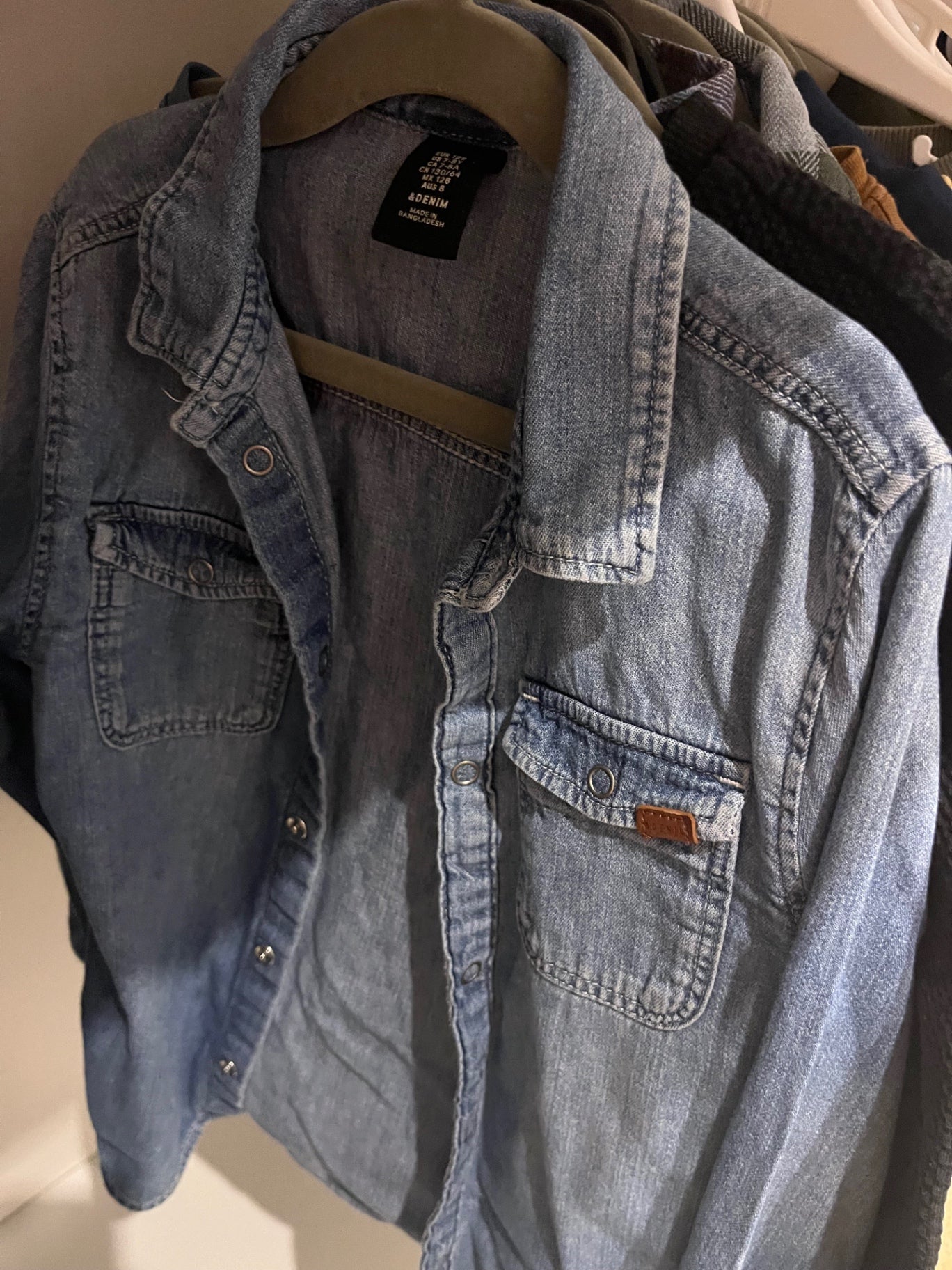H&M Jeanshemd Blau Gr.: 122