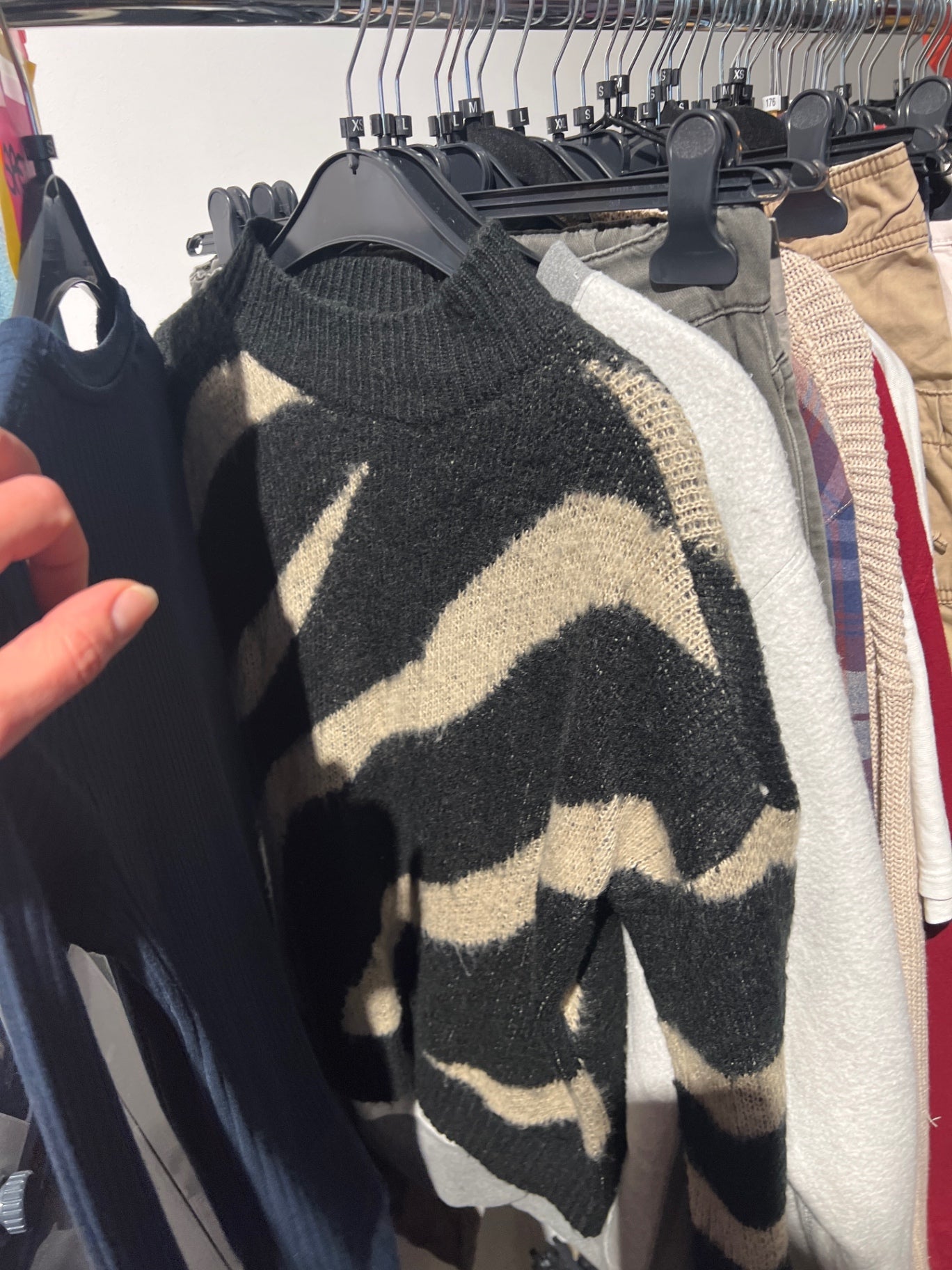 Only Pullover Beige, Schwarz Gr.: XS