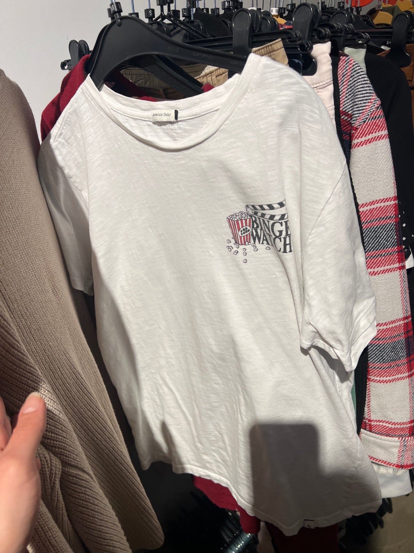 America Today T-Shirt Weiß Gr.: M