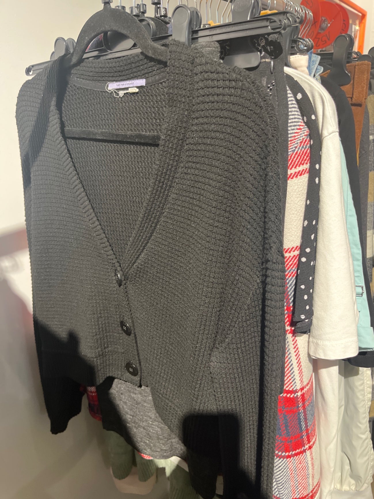 Time for a Strickjacke Schwarz XS