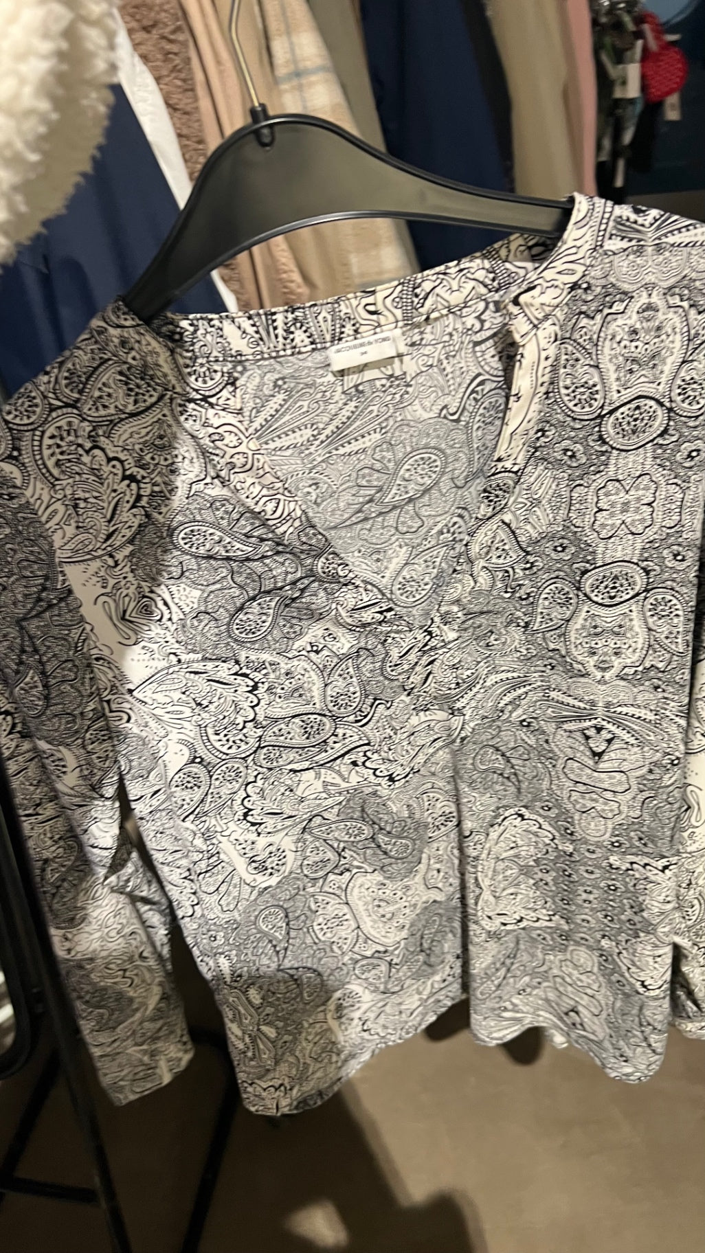JDY Bluse Weiß Schwarz Gr.: XS