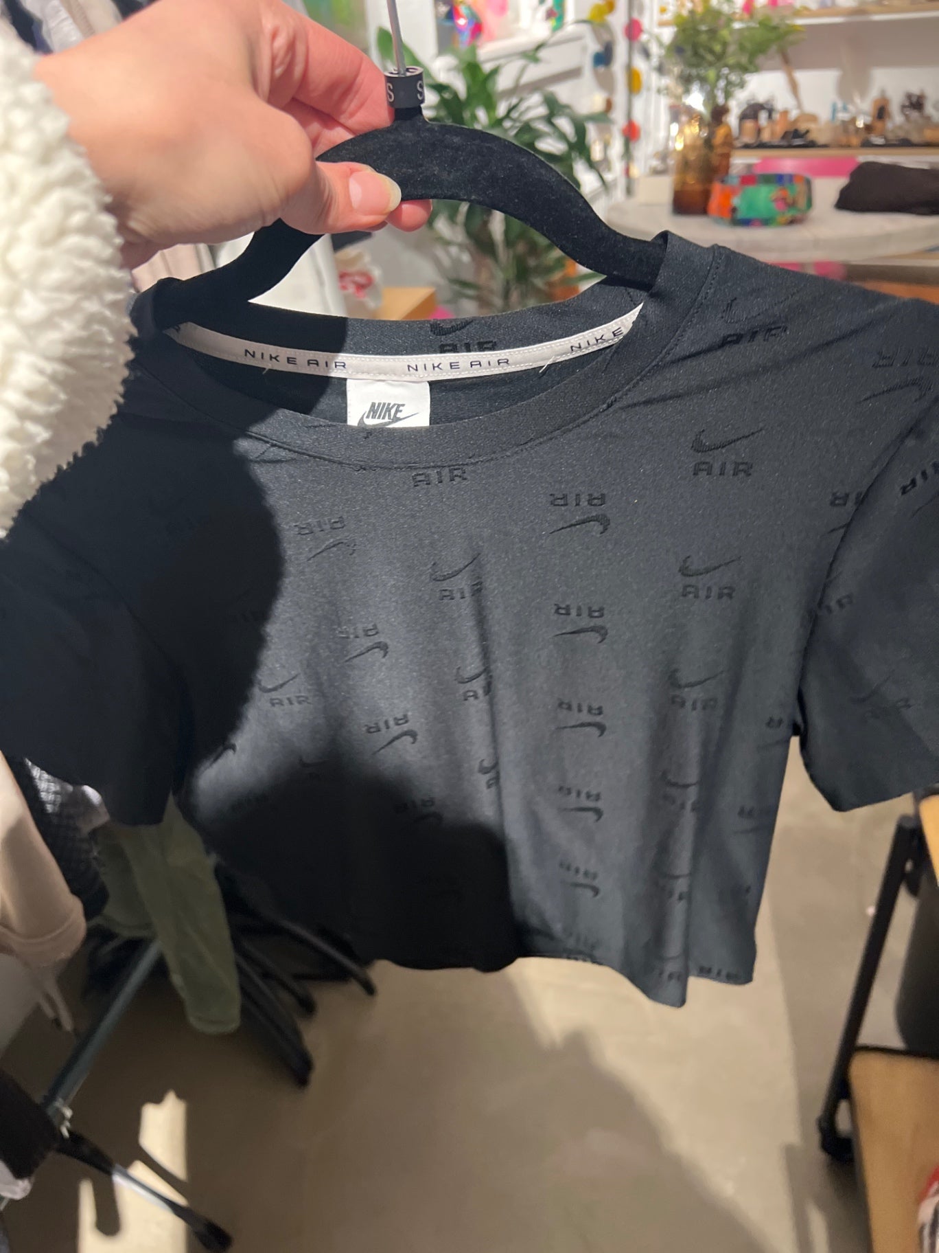 Nike Top Schwarz Gr.: S