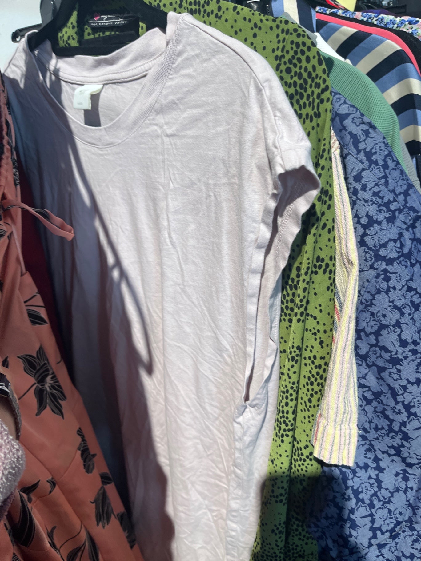 H&M T-Shirt Kleid Helllila Gr.: S