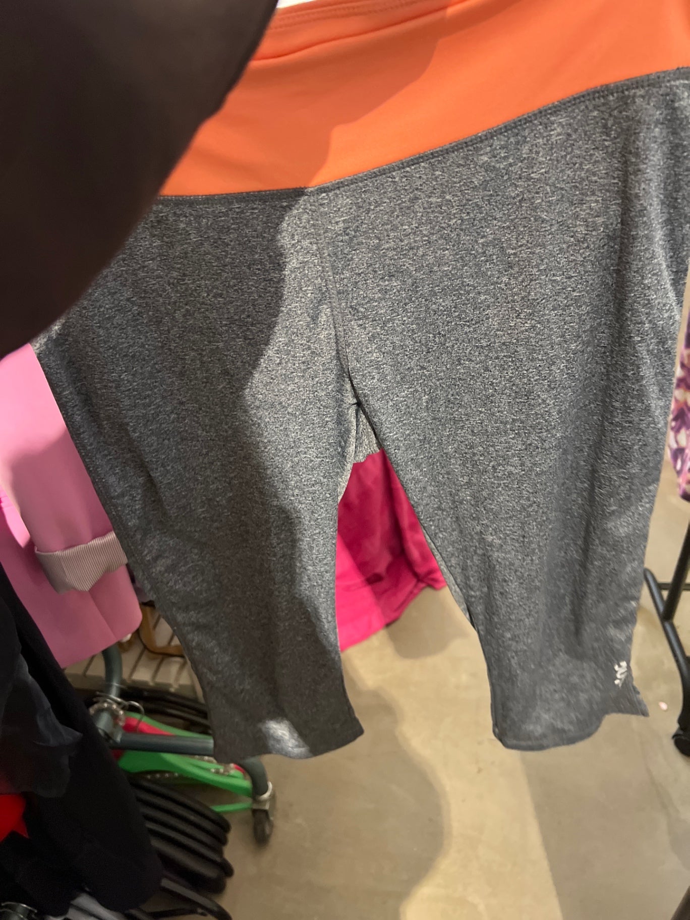 Sportleggings 3/4 Grau Gr.: XL