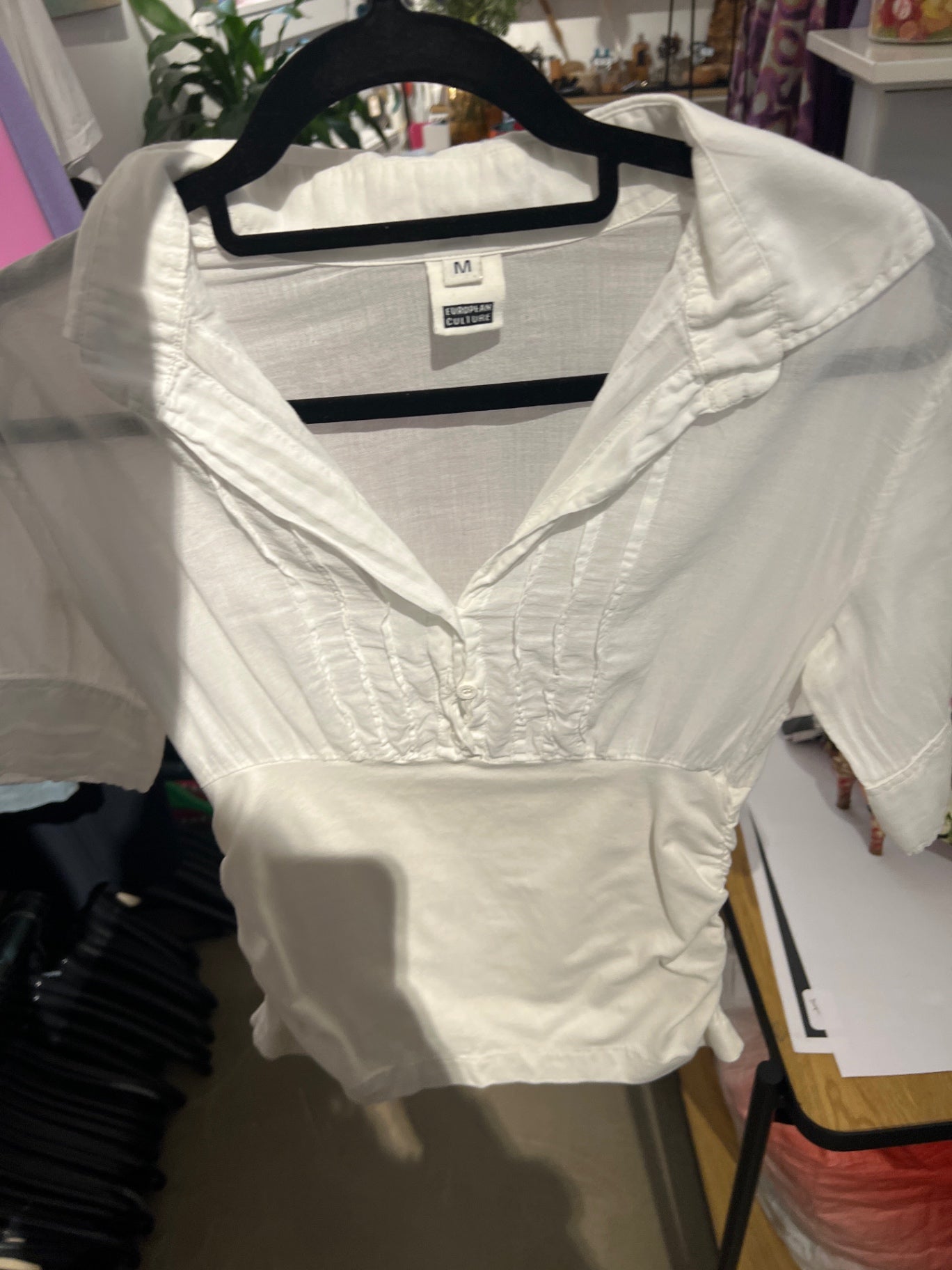 EUROPEAN CULTURE Bluse Weiß Gr.: M
