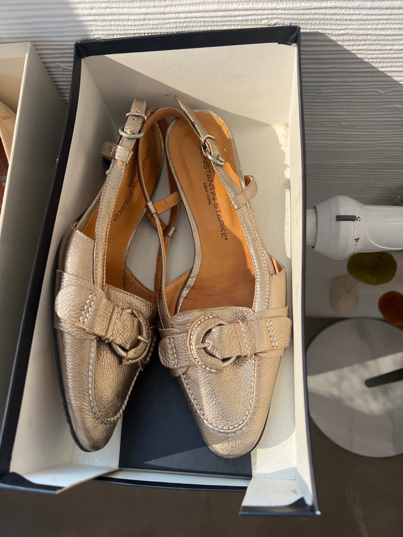 Konstantin Starke Schuhe Gold Gr.: 39 1/2