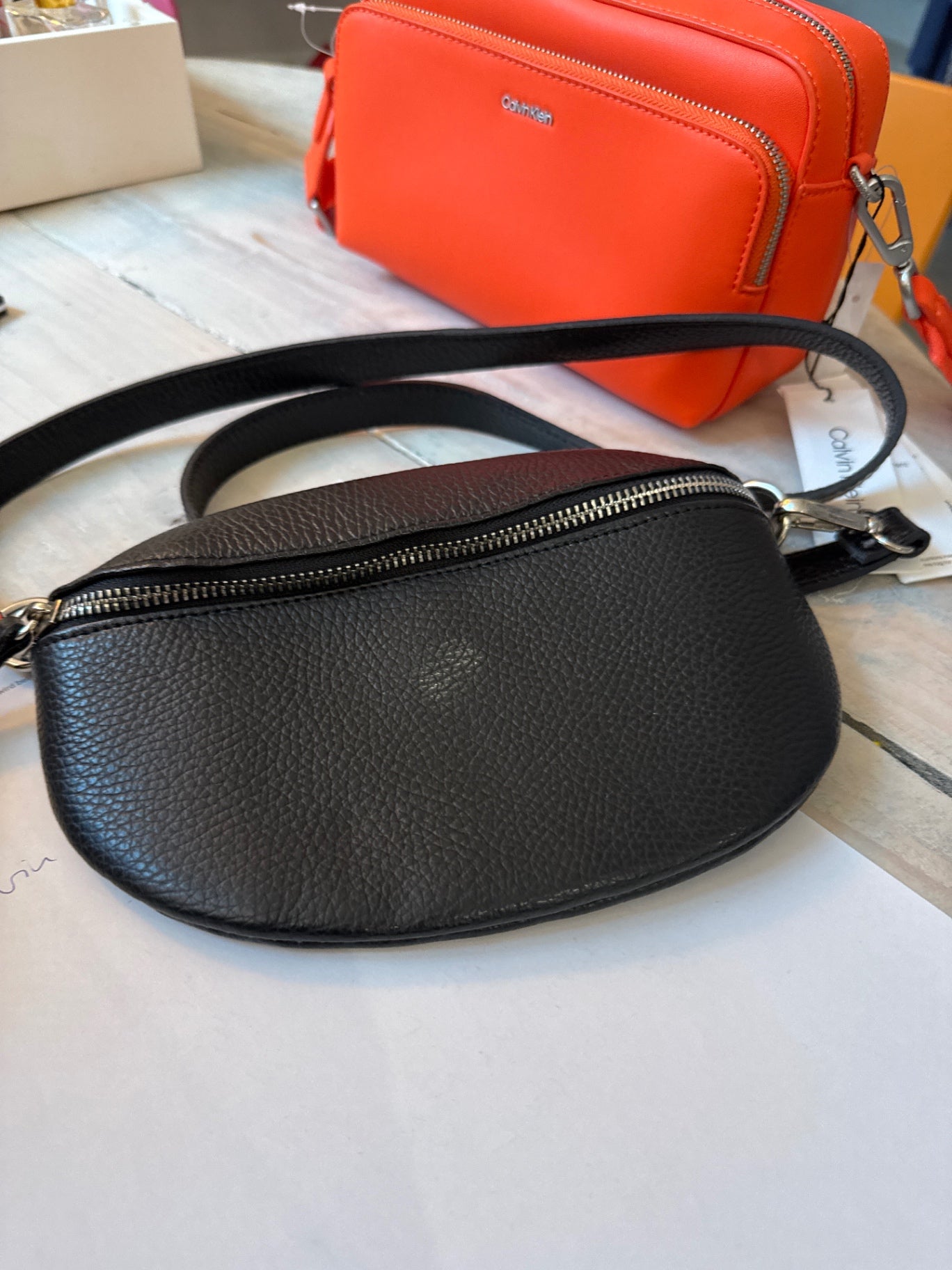 Genuine Leather Tasche Schwarz