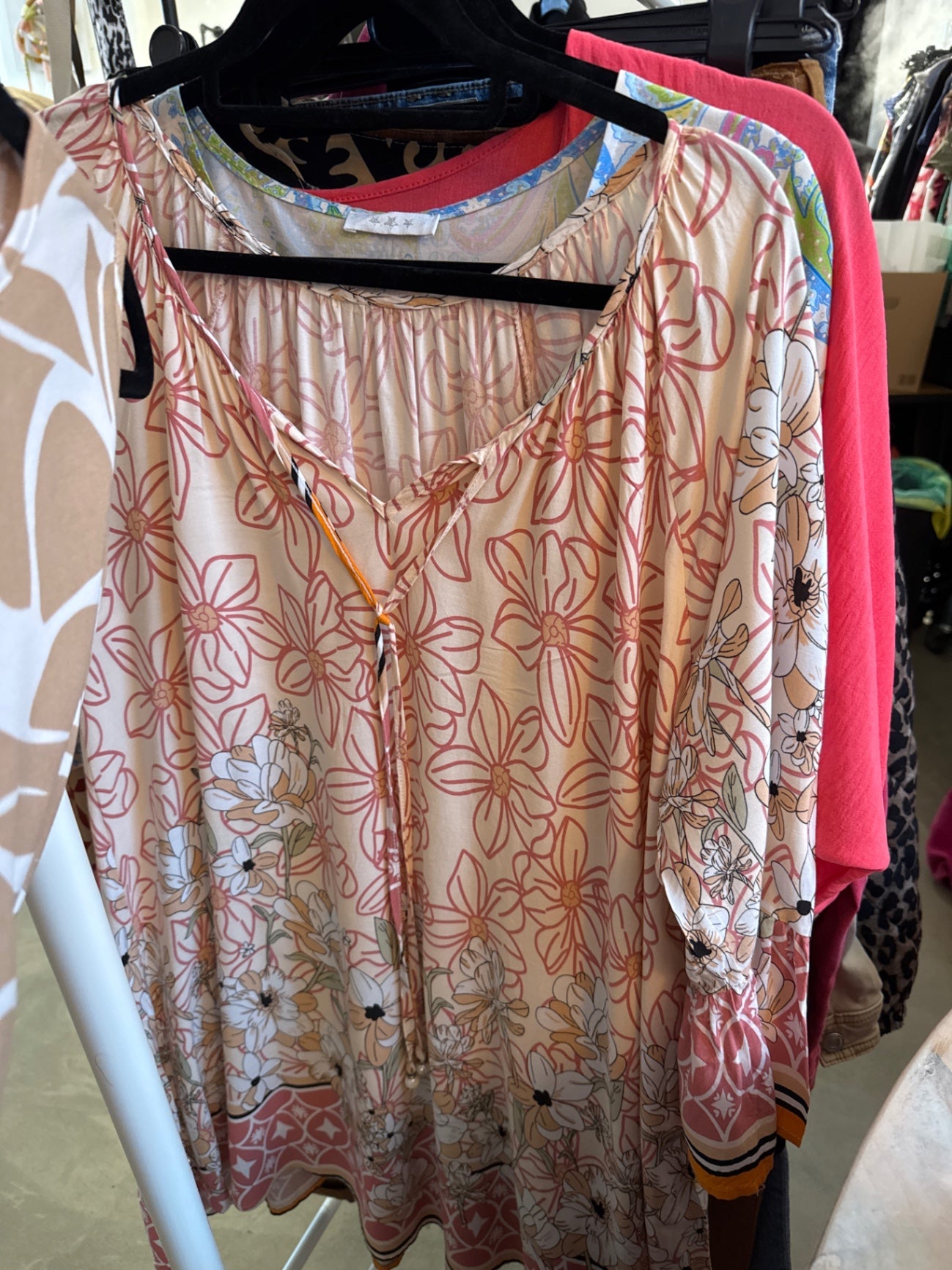 Bluse Rosa Bunt Gr.: L