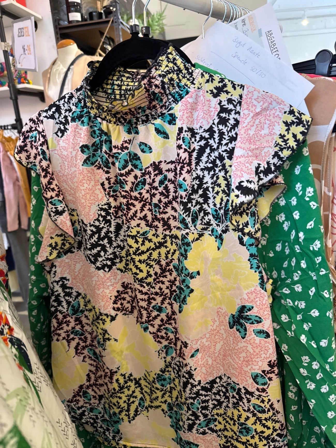 Gina Tricot Bluse Multicolor Gr.: M