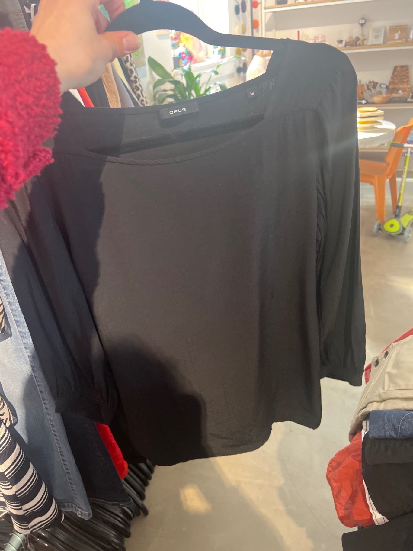 OPUS Bluse Schwarz Gr.: M