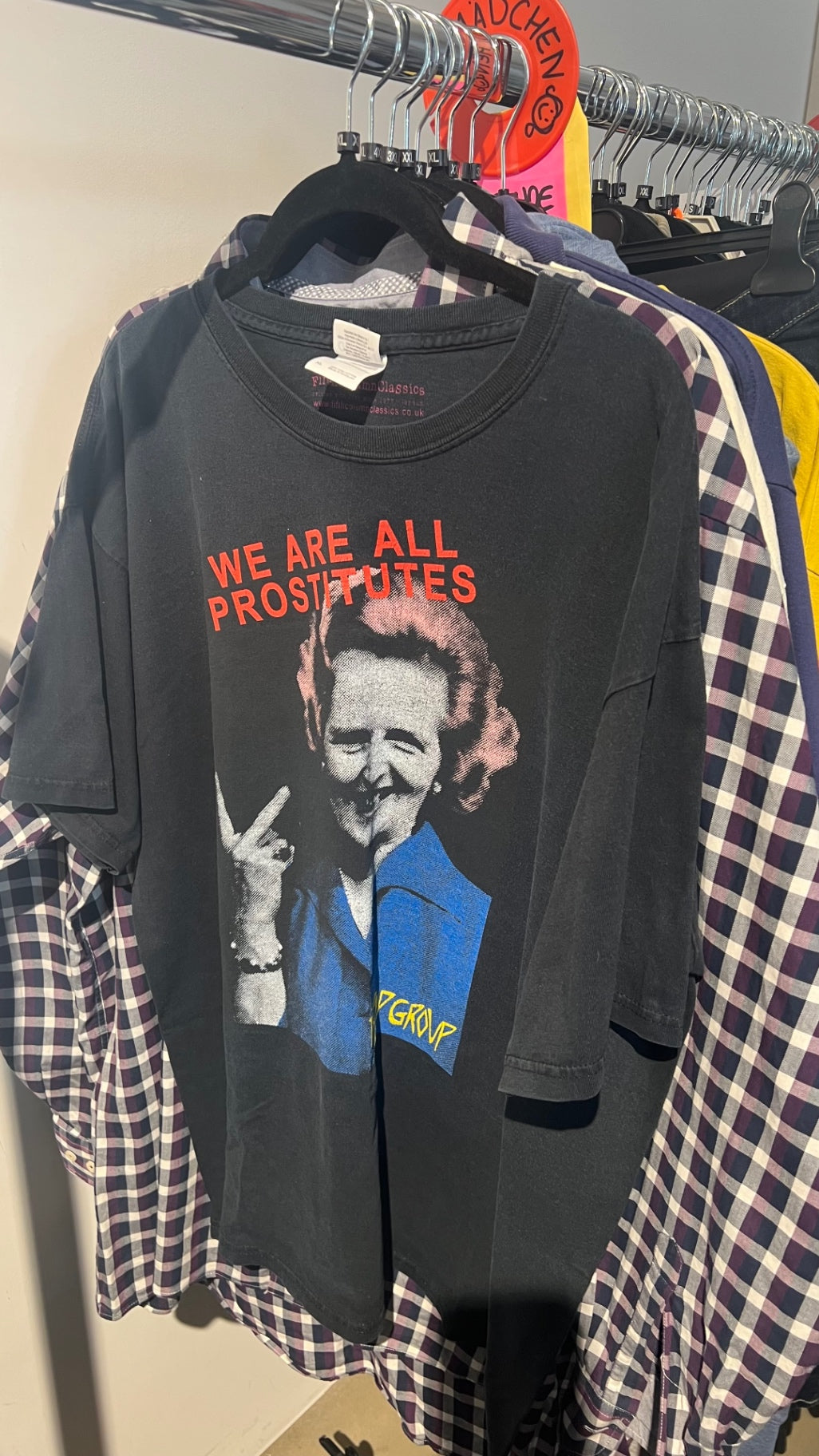 PopGroup T-Shirt Frau Aufschrift Gr.: XL