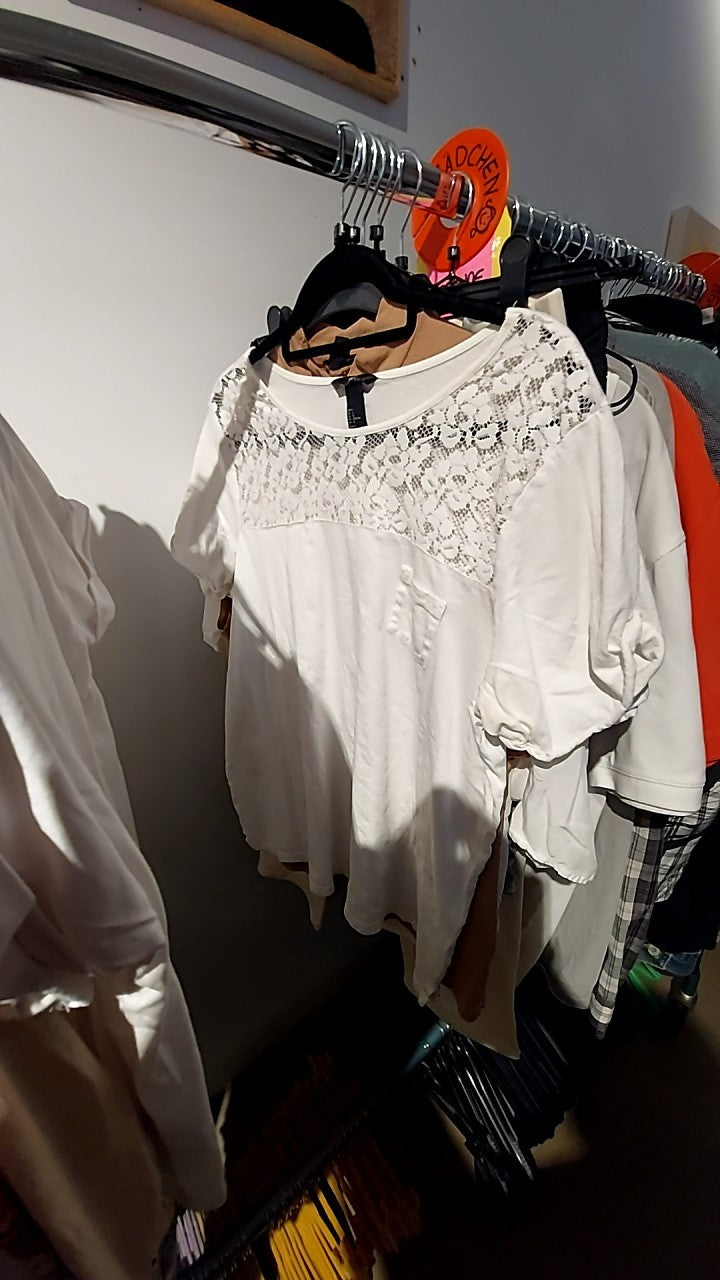 H&M T-Shirt Weiß Gr.: L