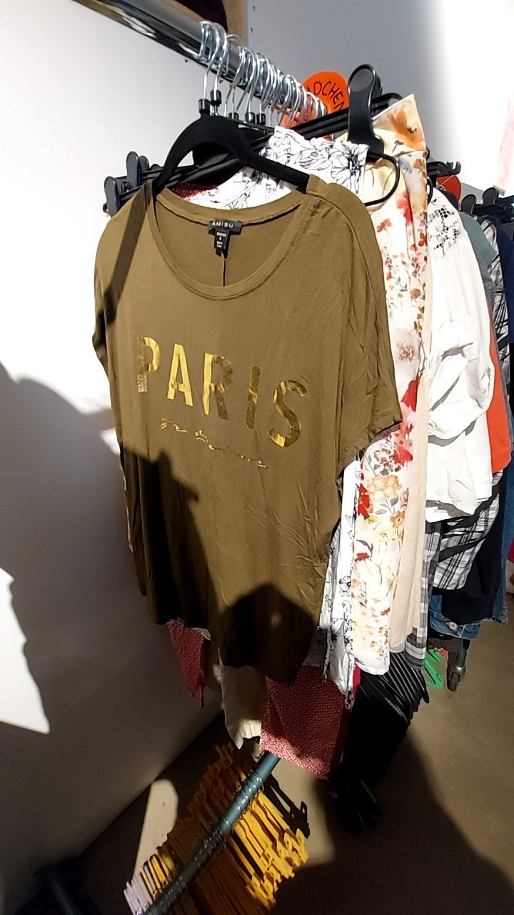 Amisu T-Shirt Olivgrün Gr.: S