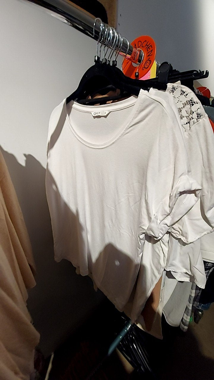 ONLY T-Shirt Weiß Gr.: XS