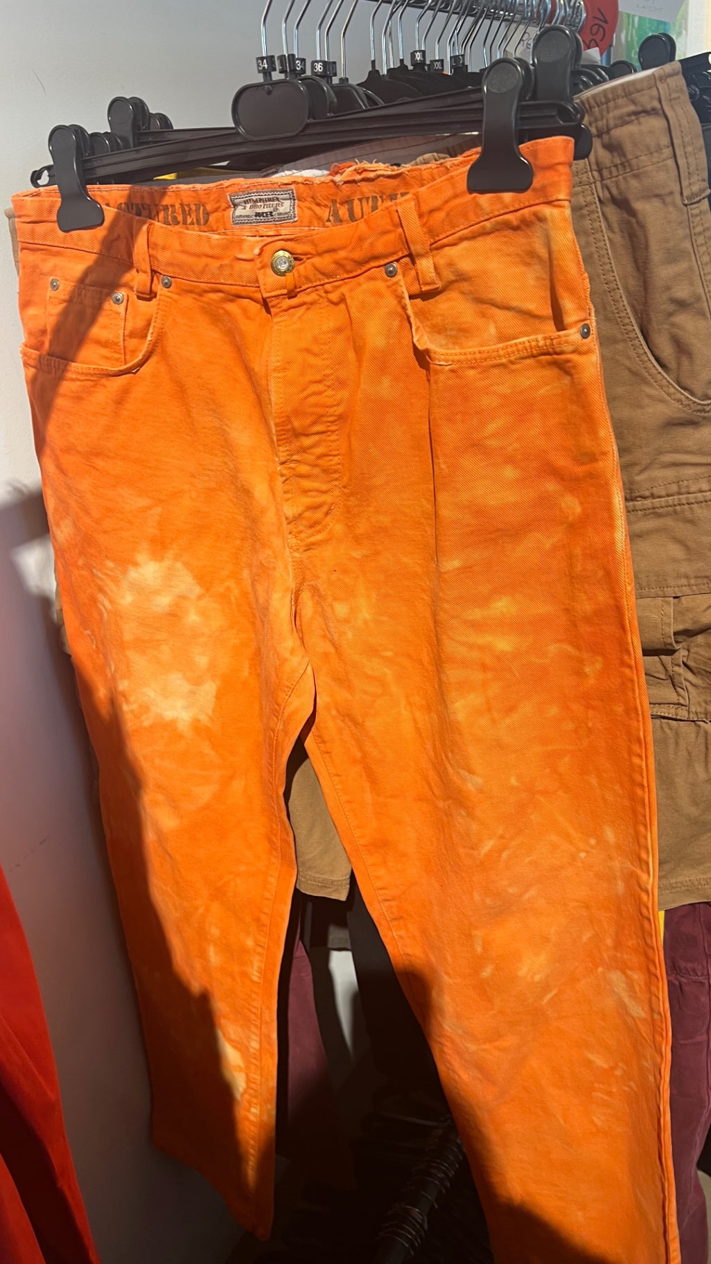 B-WARE Joker Jeans Orange Batik Gr.: 34