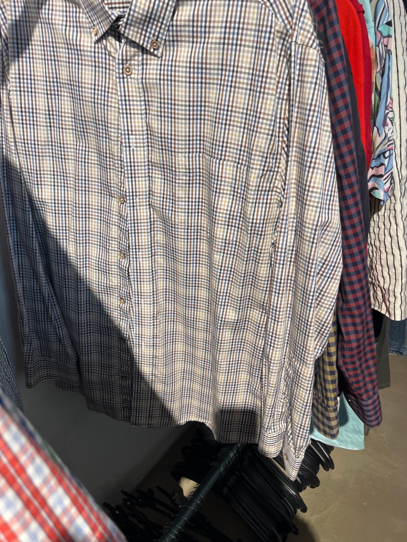 Bexleys Hemd Kariert Blau braun : XL