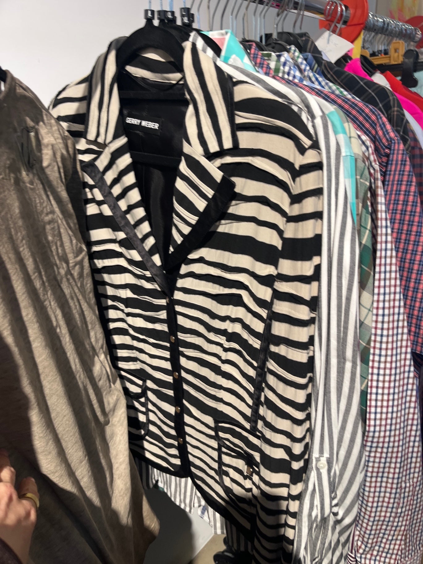 GERRY WEBER Blazer Schwarz Weiß L