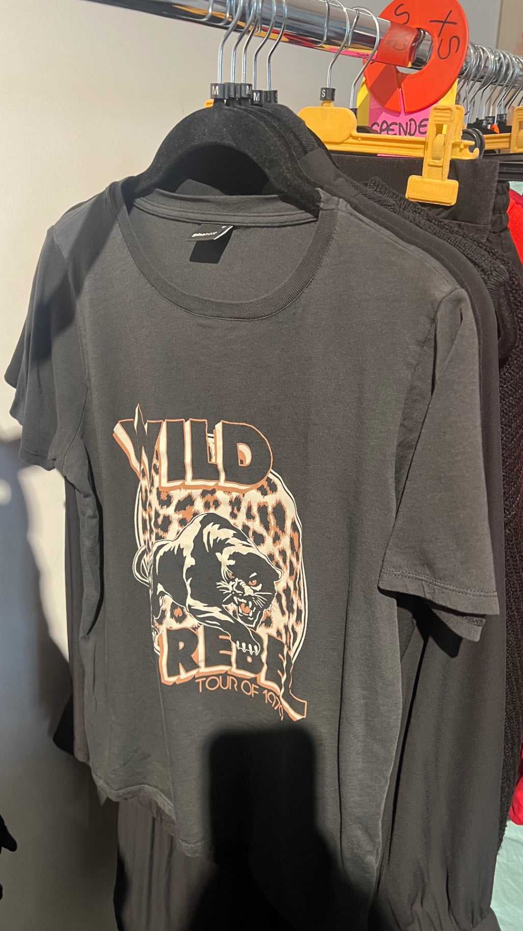 Gina Tricot T-Shirt Schwarz Gr.: M