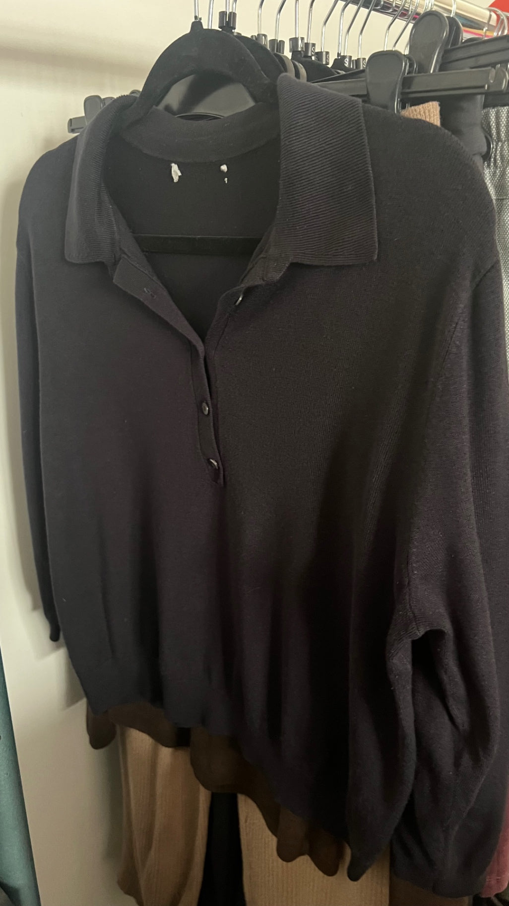 Polo Shirt Schwarz Gr.: M