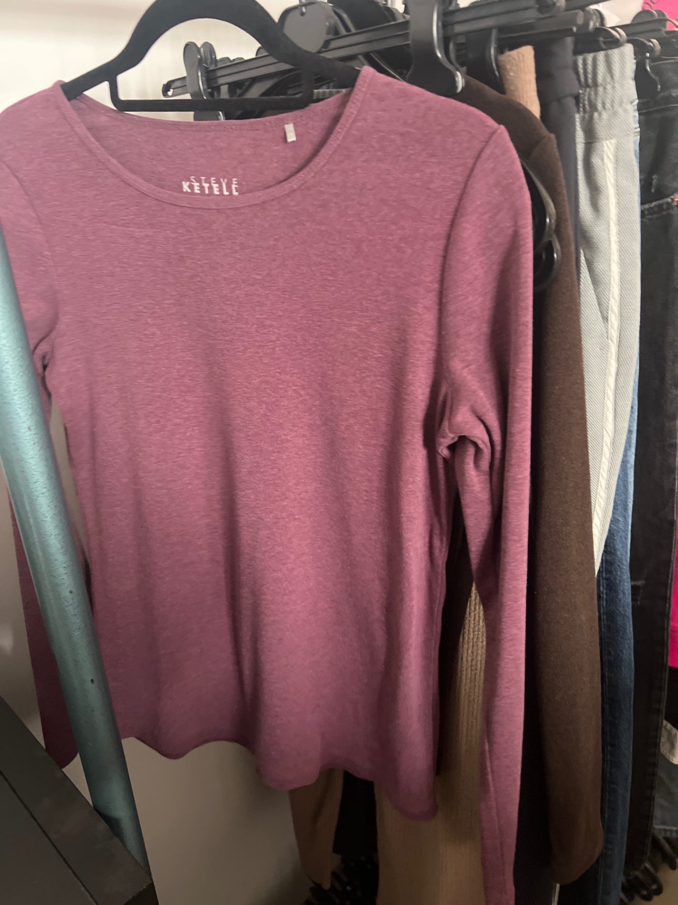 Steve Ketel Langarmshirt Rosa Gr.: S